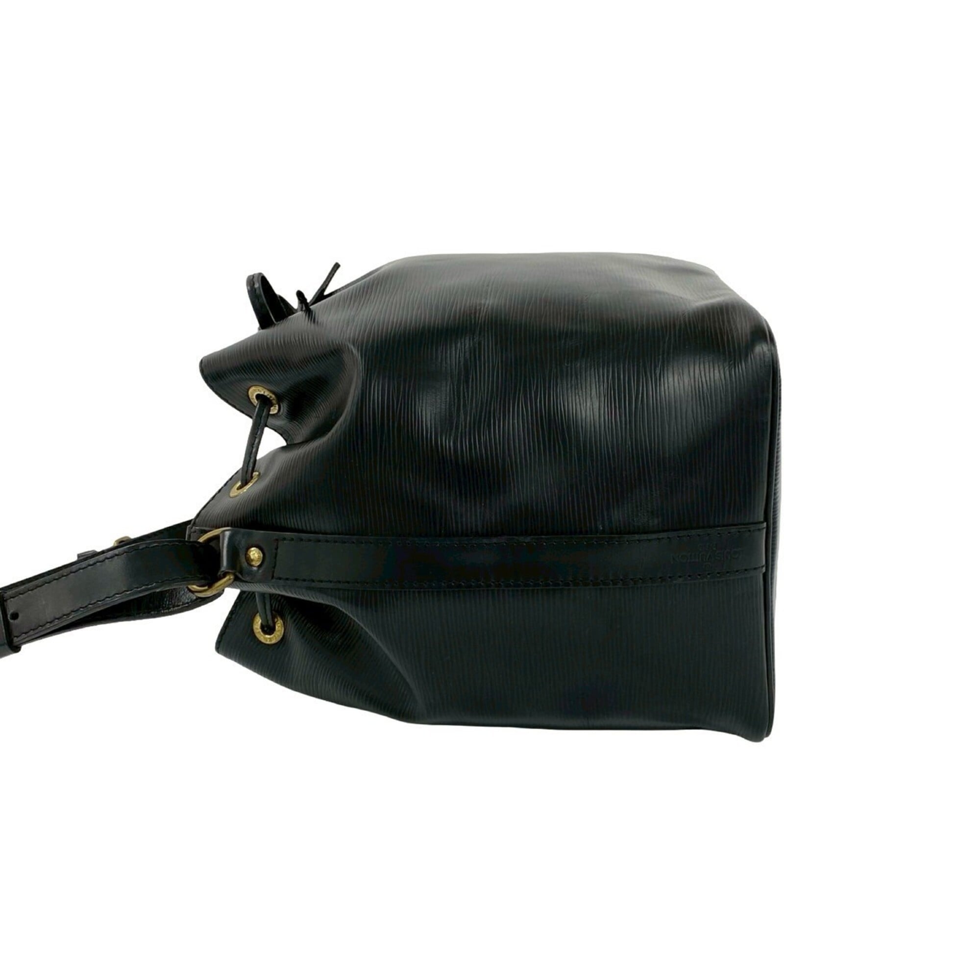 Louis Vuitton Black Leather Shoulder Bag (Pre-Owned)