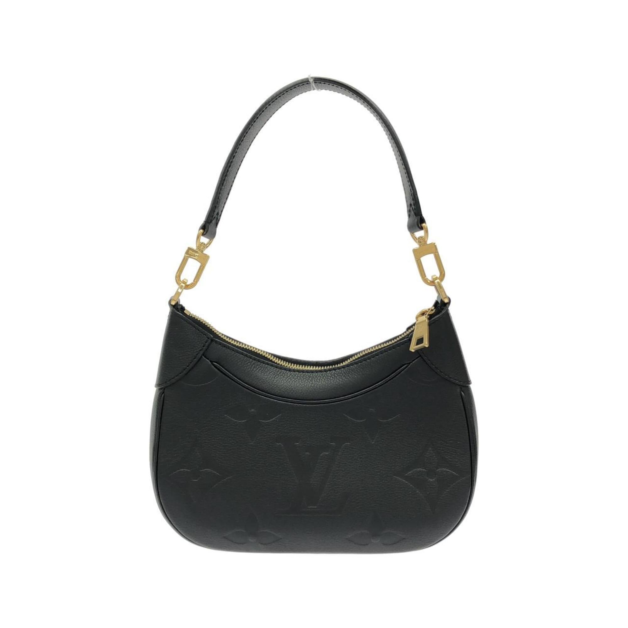 Louis Vuitton Black Leather Shoulder Bag (Pre-Owned)