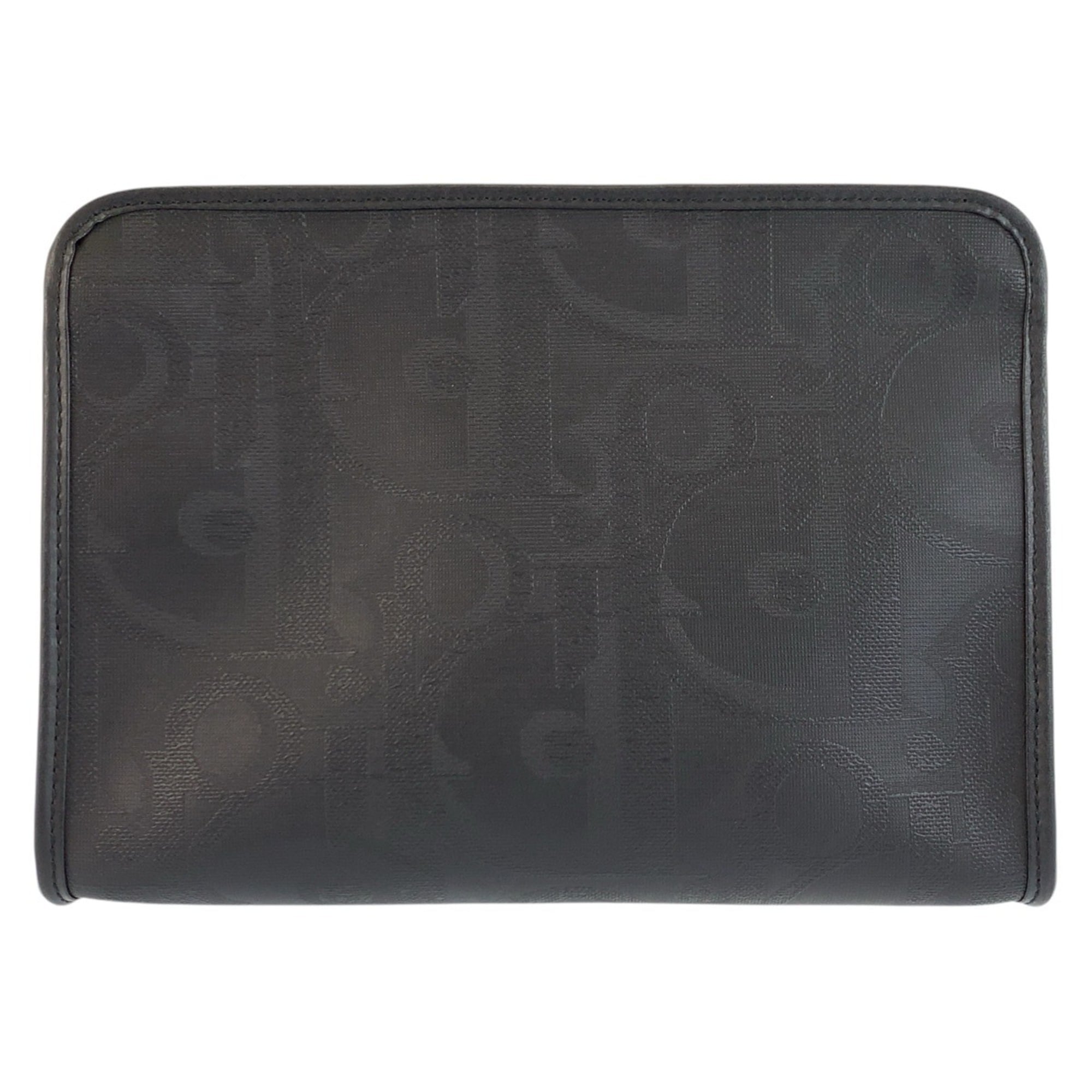 Christian Dior Black Pvc Clutch Bag (Pre-Owned)