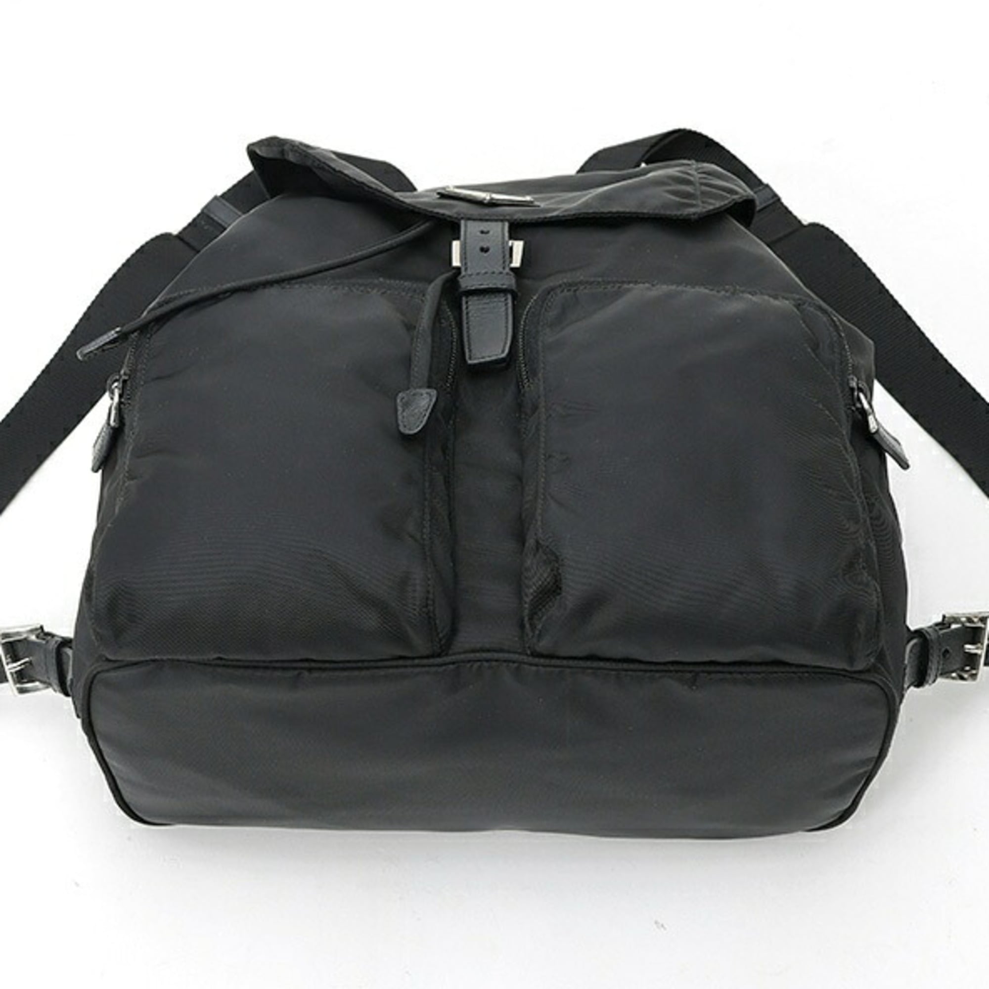 Prada Black Nylon Backpack (Pre-Owned)