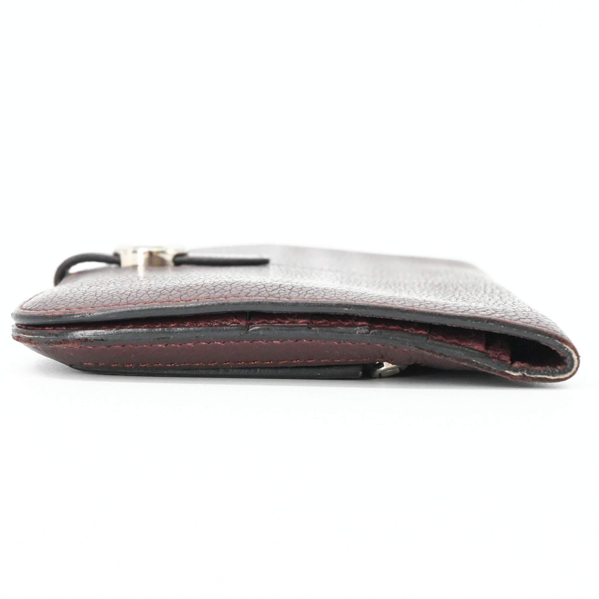 Hermes Dogon Brown Taurillon Clemence Leather Long Wallet (Bi-Fold) (Pre-Owned)