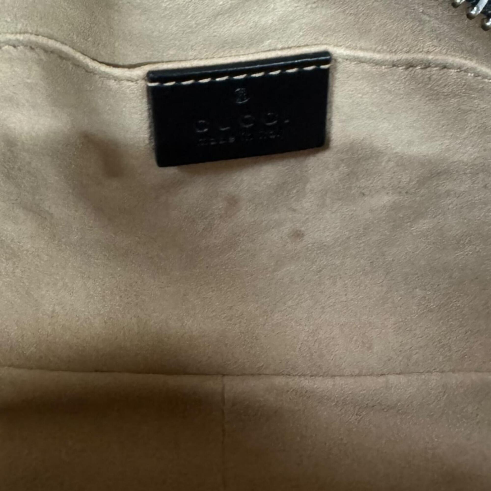 Gucci Black Leather Shoulder Bag (Pre-Owned)