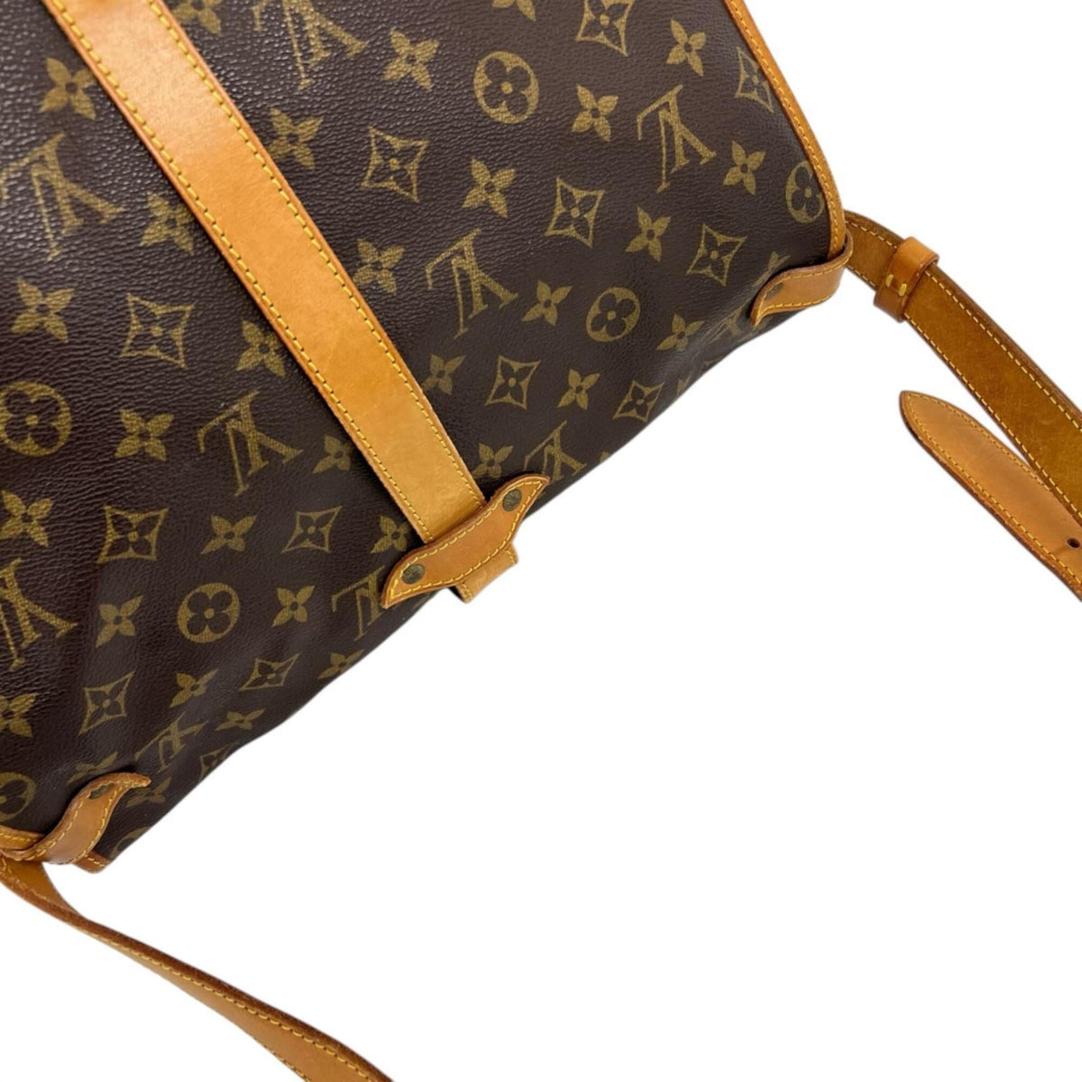 Louis Vuitton Brown Monogram Leather Shoulder Bag (Pre-Owned)