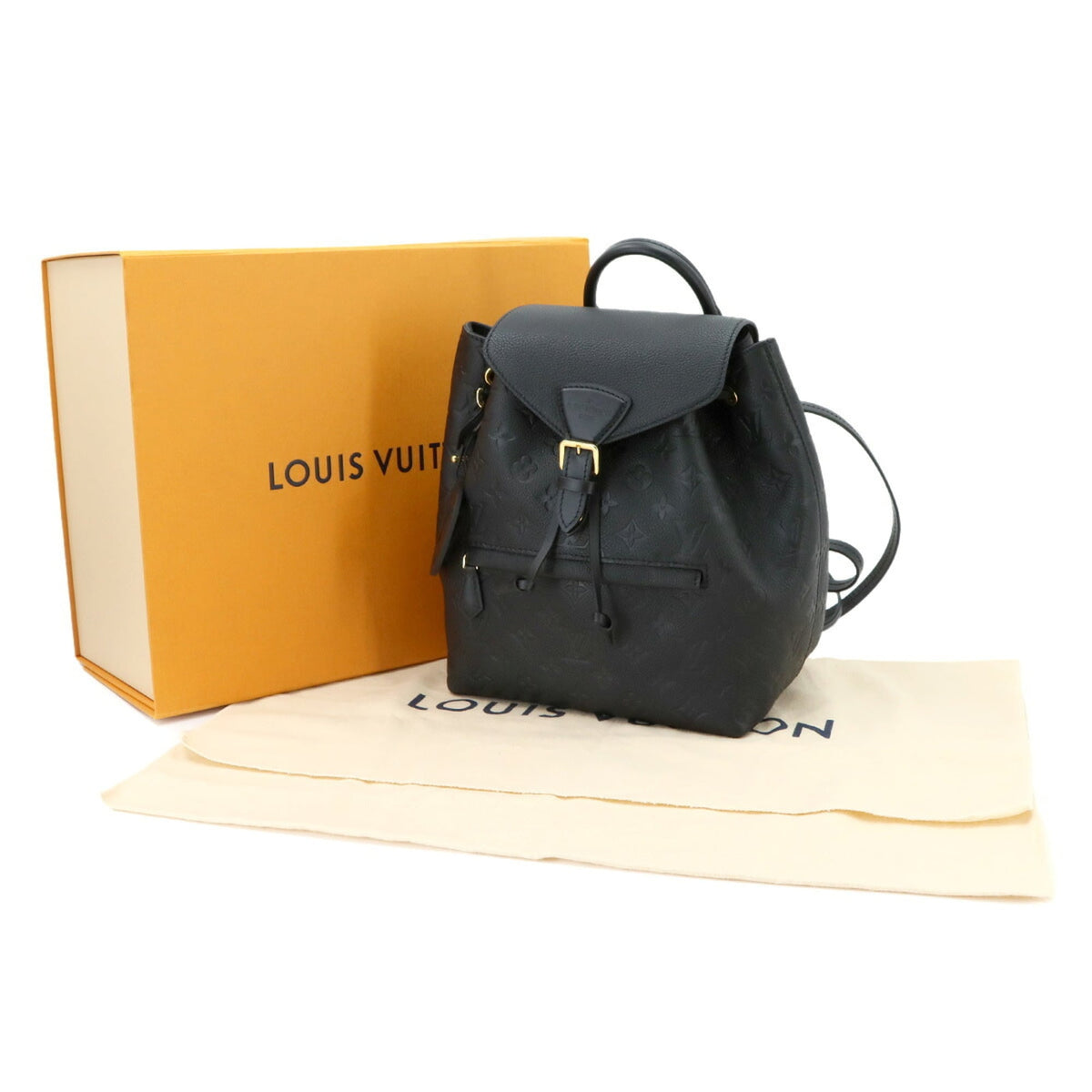 Louis Vuitton Noir Monogram Empreinte Leather Backpack (Pre-Owned)