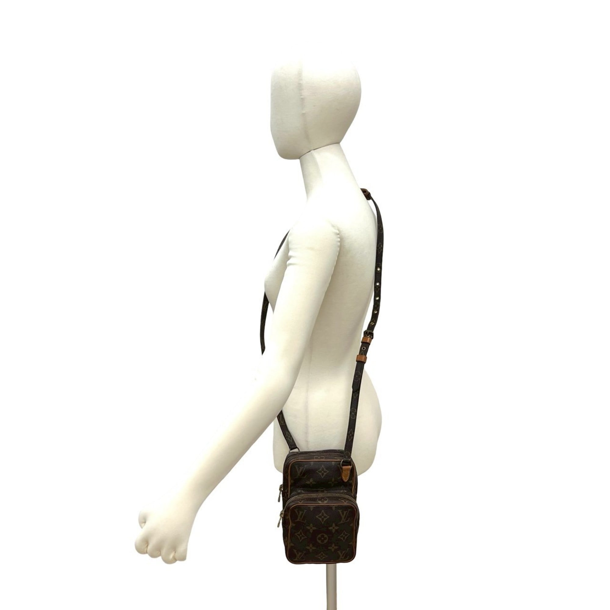 Louis Vuitton Brown Leather Pvc Pochette Shoulder Bag (Pre-Owned)
