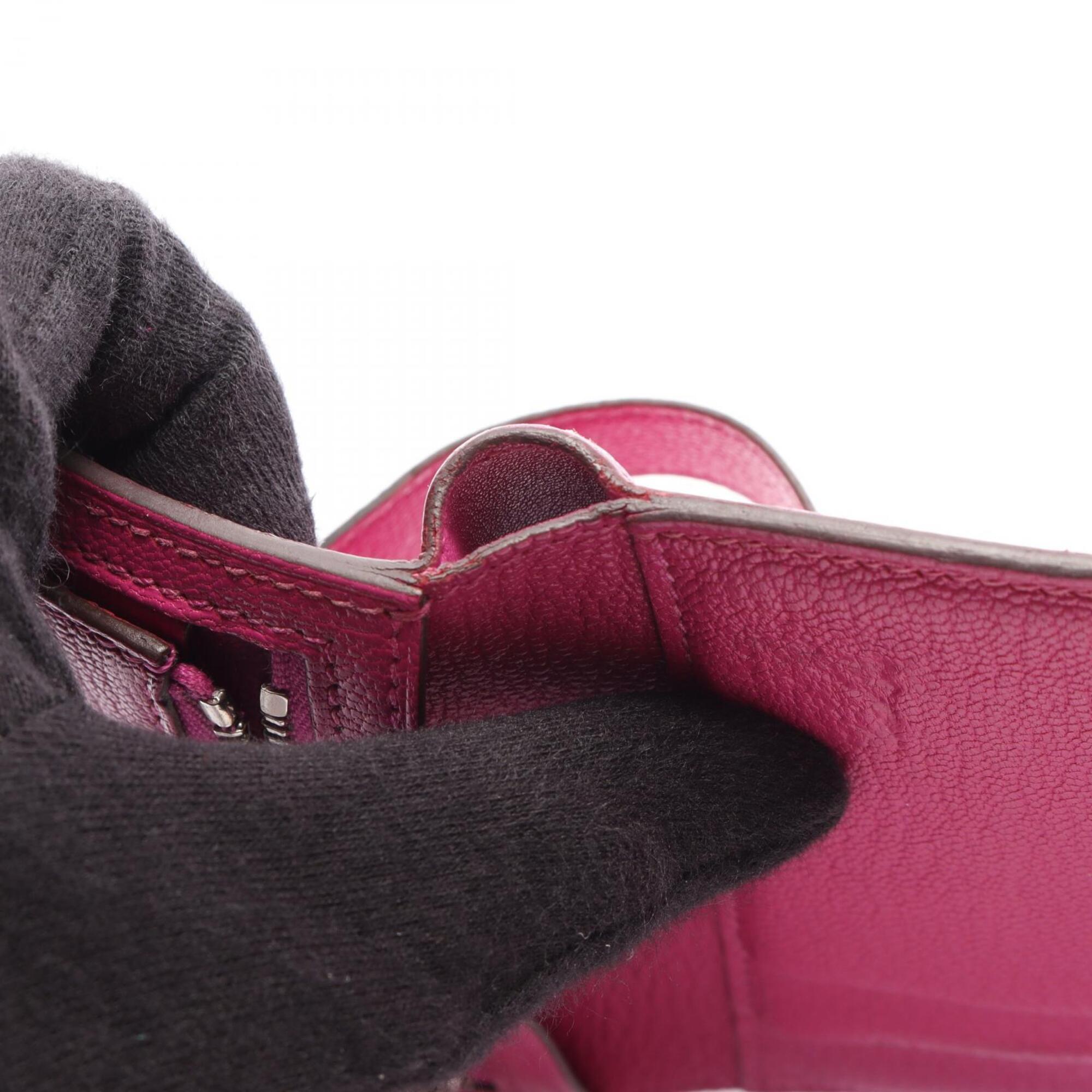 Hermes Pink Chevre Leather Wallet (Tri-Fold) (Pre-Owned)