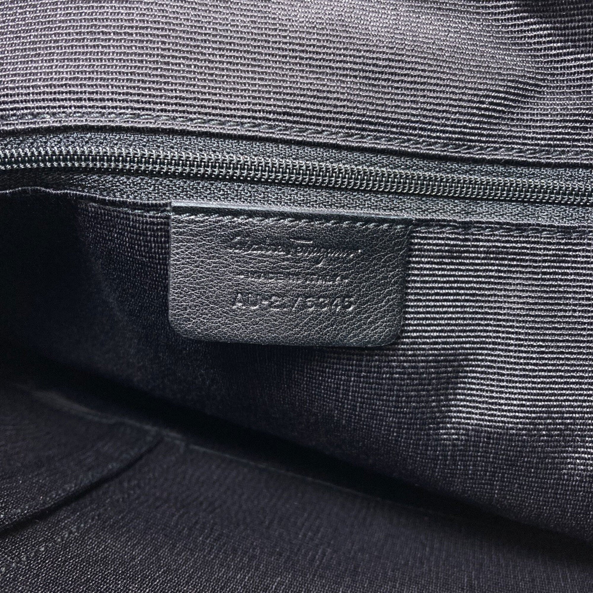 Salvatore Ferragamo Black Canvas Tote Bag (Pre-Owned)