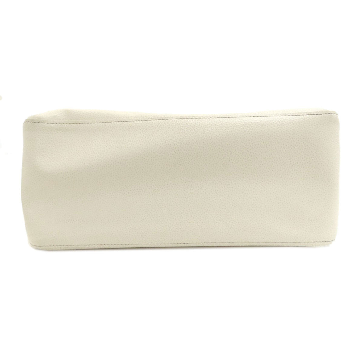 Longchamp Ivory Leather Tote Bag (Pre-Owned)