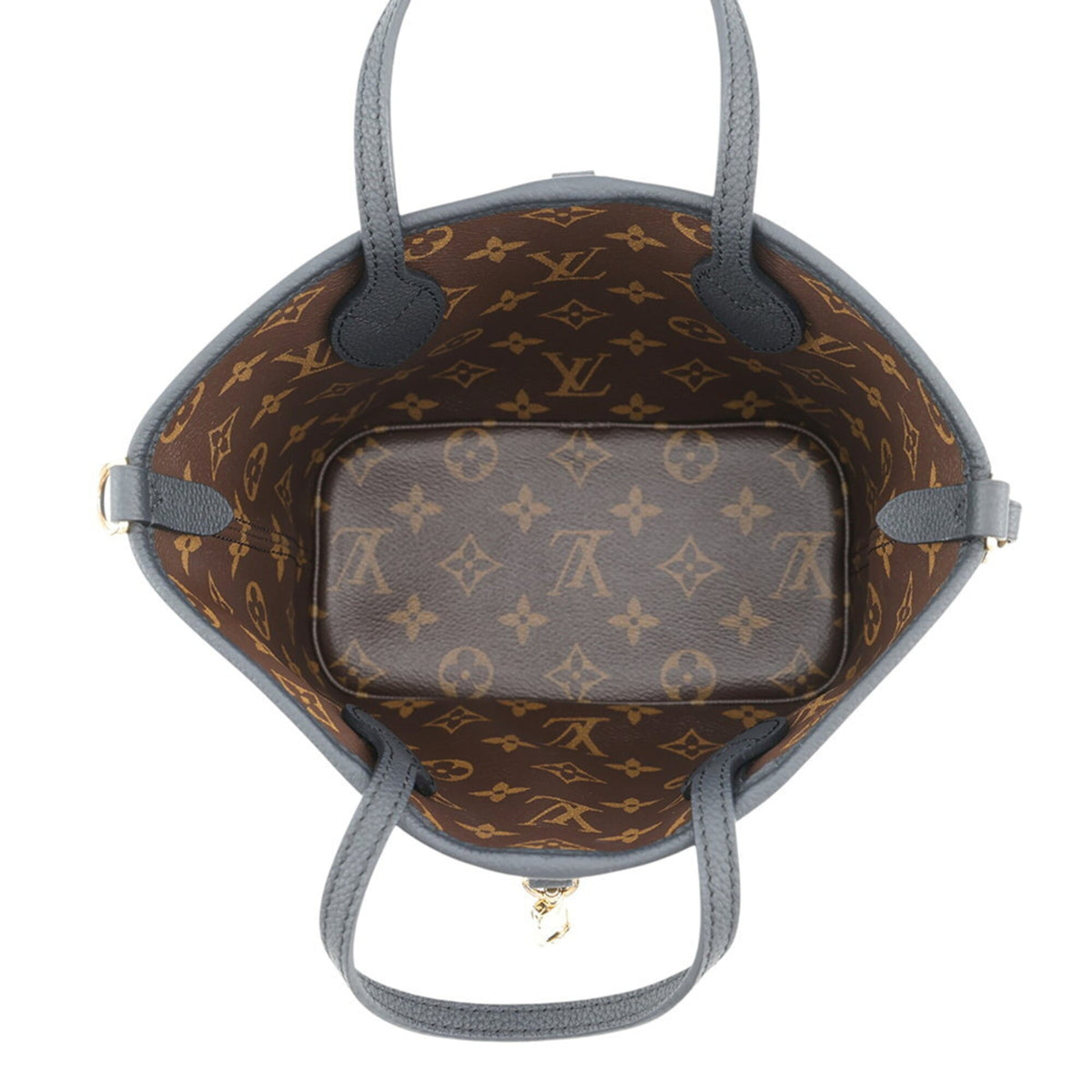 Louis Vuitton Monogram Black Noir Monogram Leather Handbag Tote Bag (Pre-Owned)