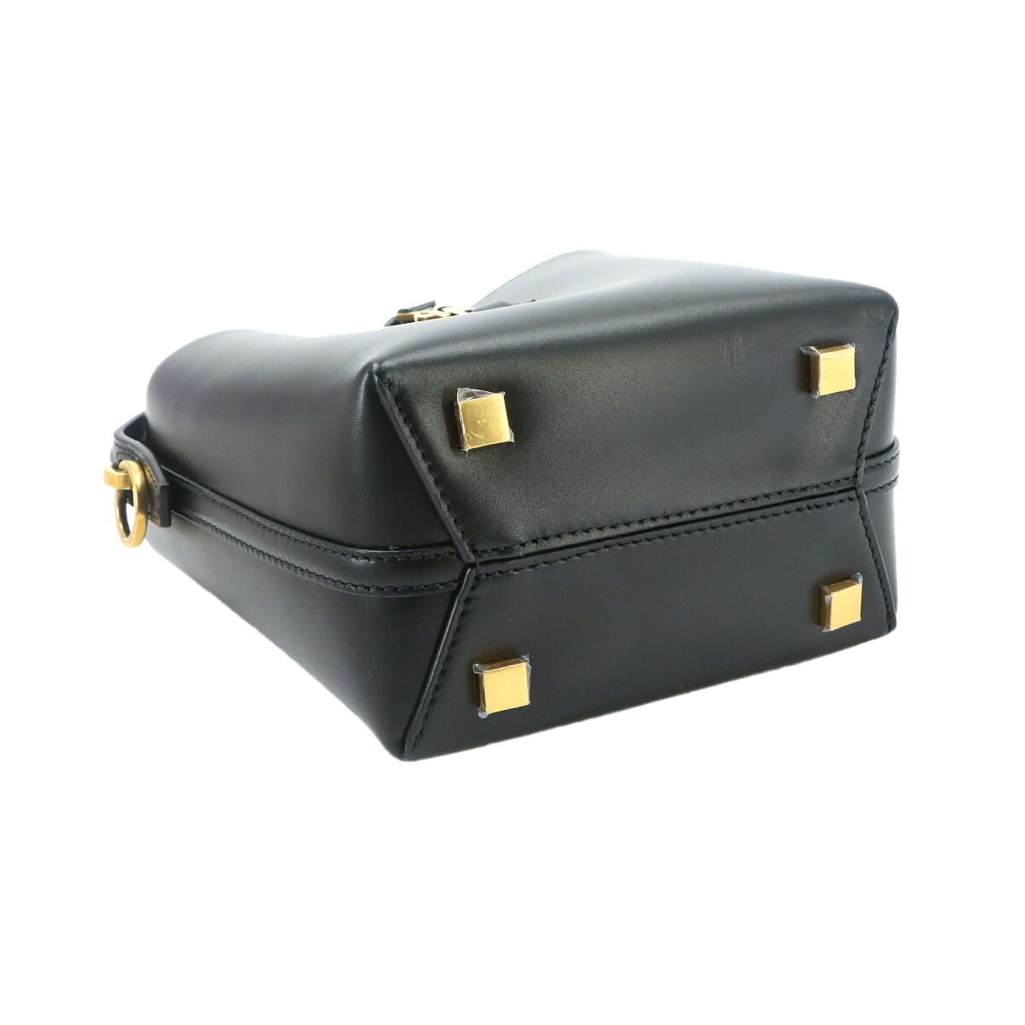 Saint Laurent Black Leather Handbag Shoulder Bag (Pre-Owned)