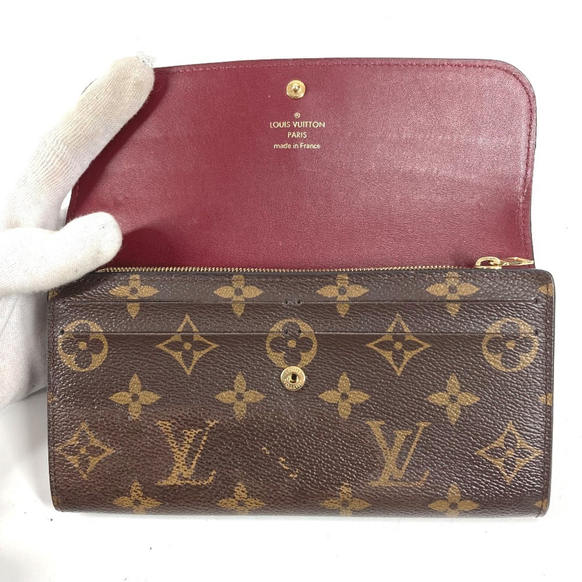 Louis Vuitton Monogram Brown Monogram Long Wallet (Bi-Fold) (Pre-Owned)