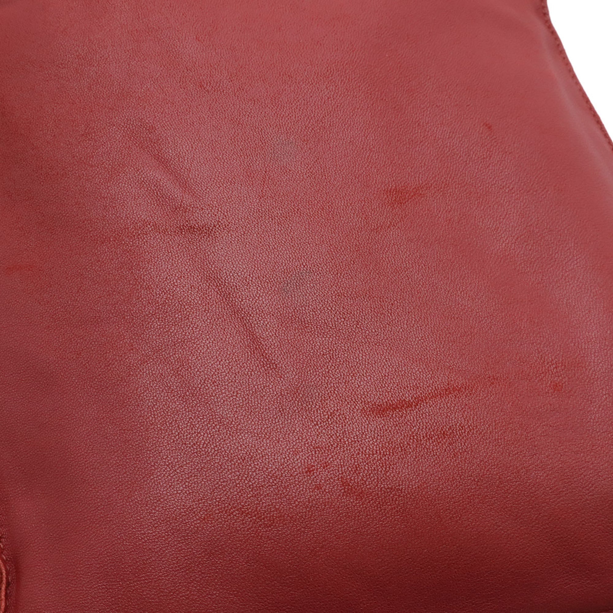 Hermes Pink Red Red Color Pochette Shoulder Bag (Pre-Owned)