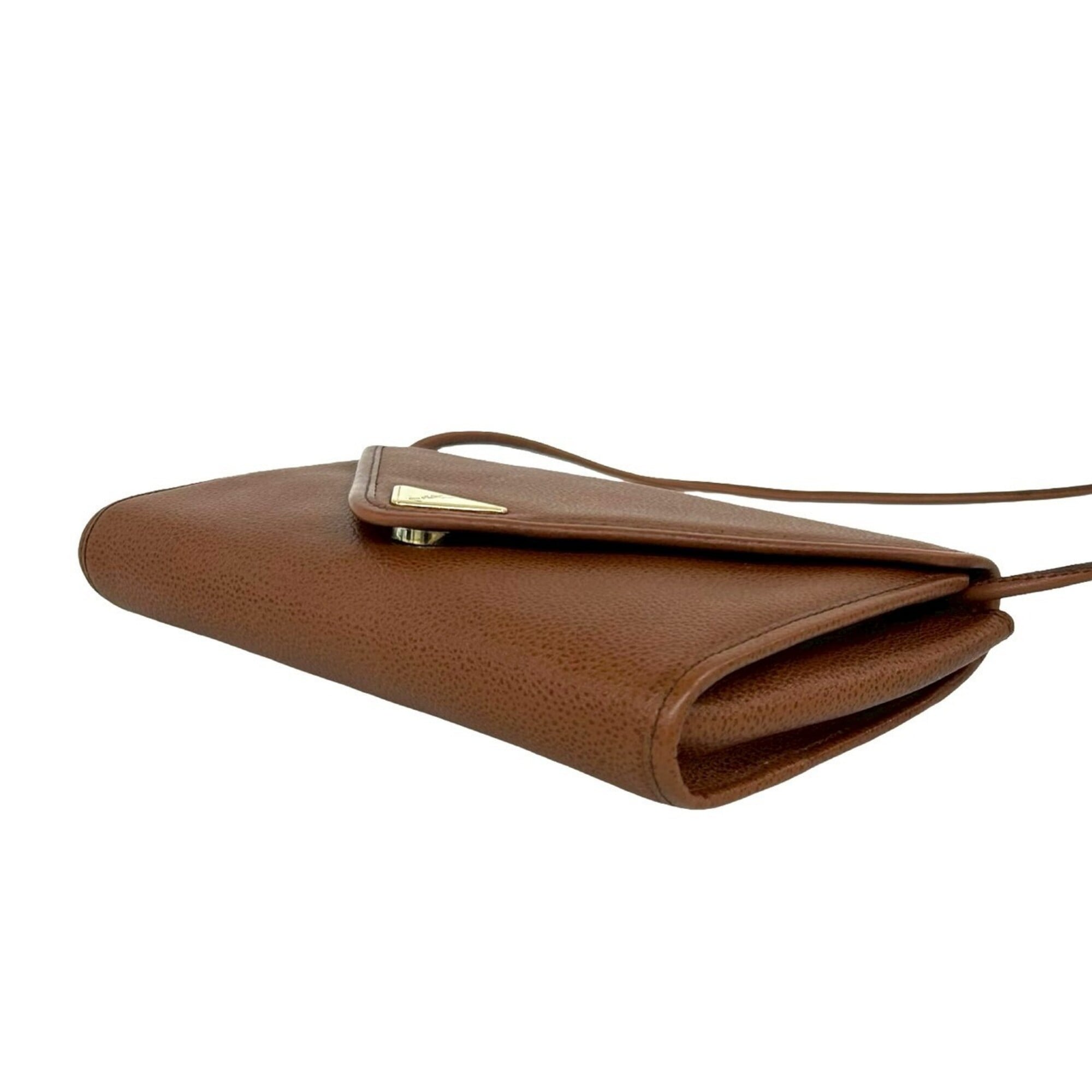 Yves Saint Laurent Brown Leather Shoulder Bag (Pre-Owned)