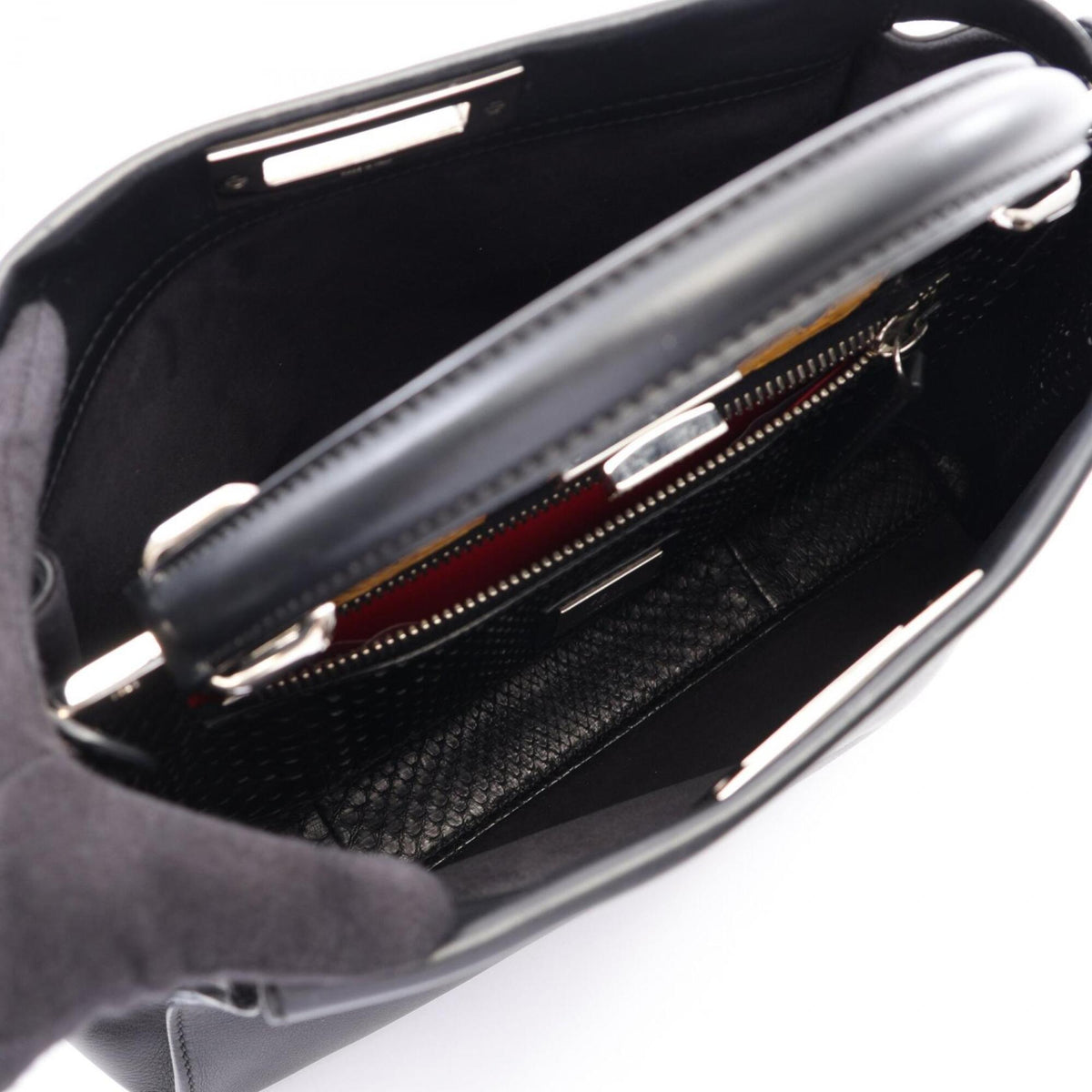 Fendi Black Leather Handbag (Pre-Owned)