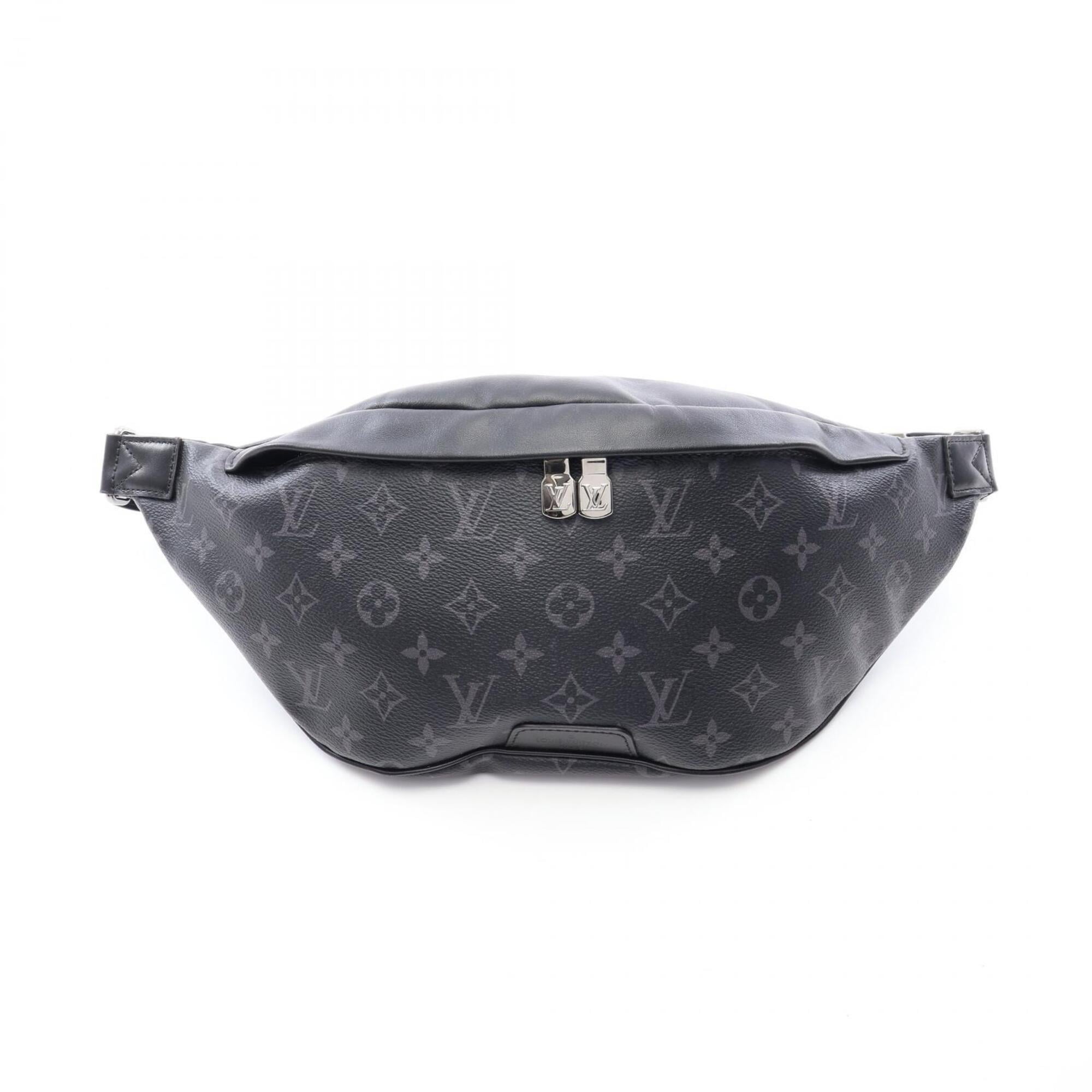 Louis Vuitton Black Monogram Eclipse Leather Fanny Pack Handbag (Pre-Owned)