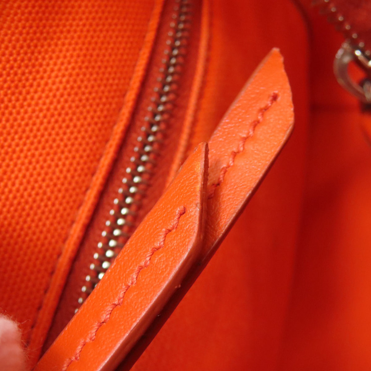 Prada Orange Canvas Handbag (Pre-Owned)