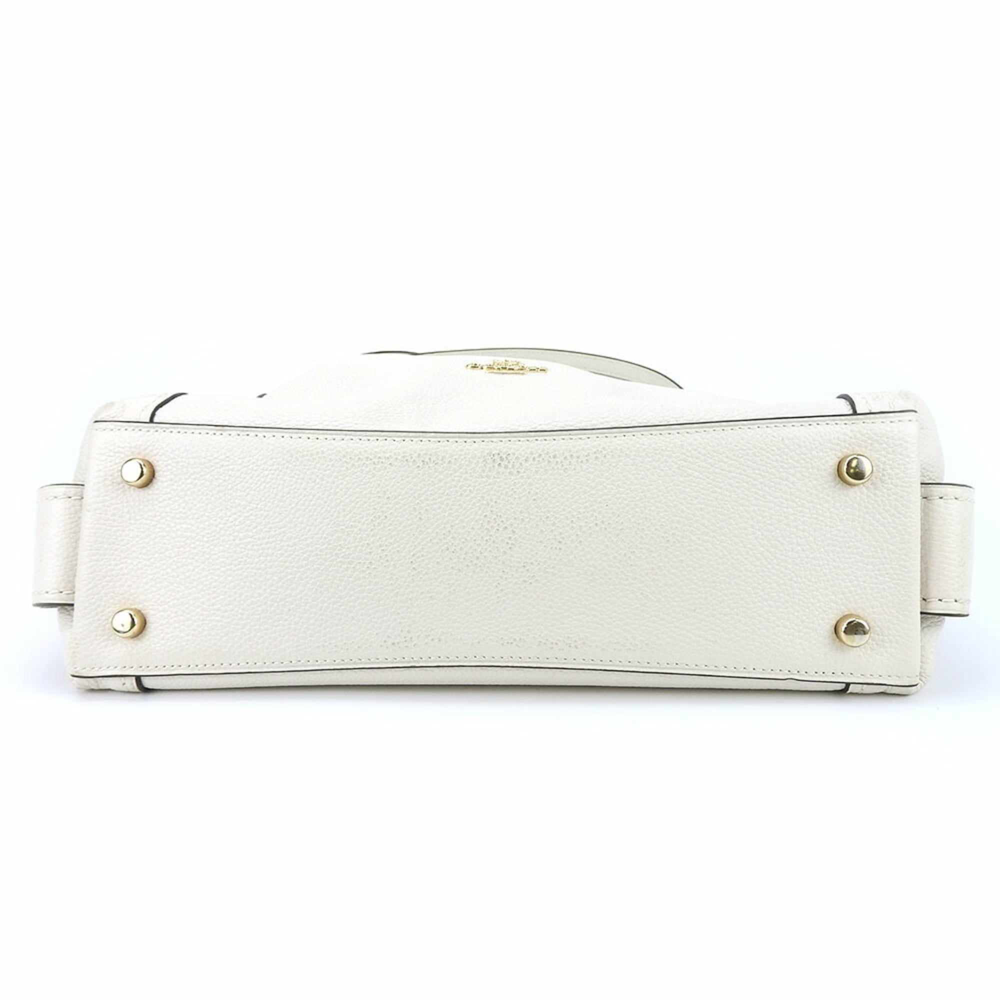 Coach Off-White Leather Shoulder Bag (Pre-Owned)