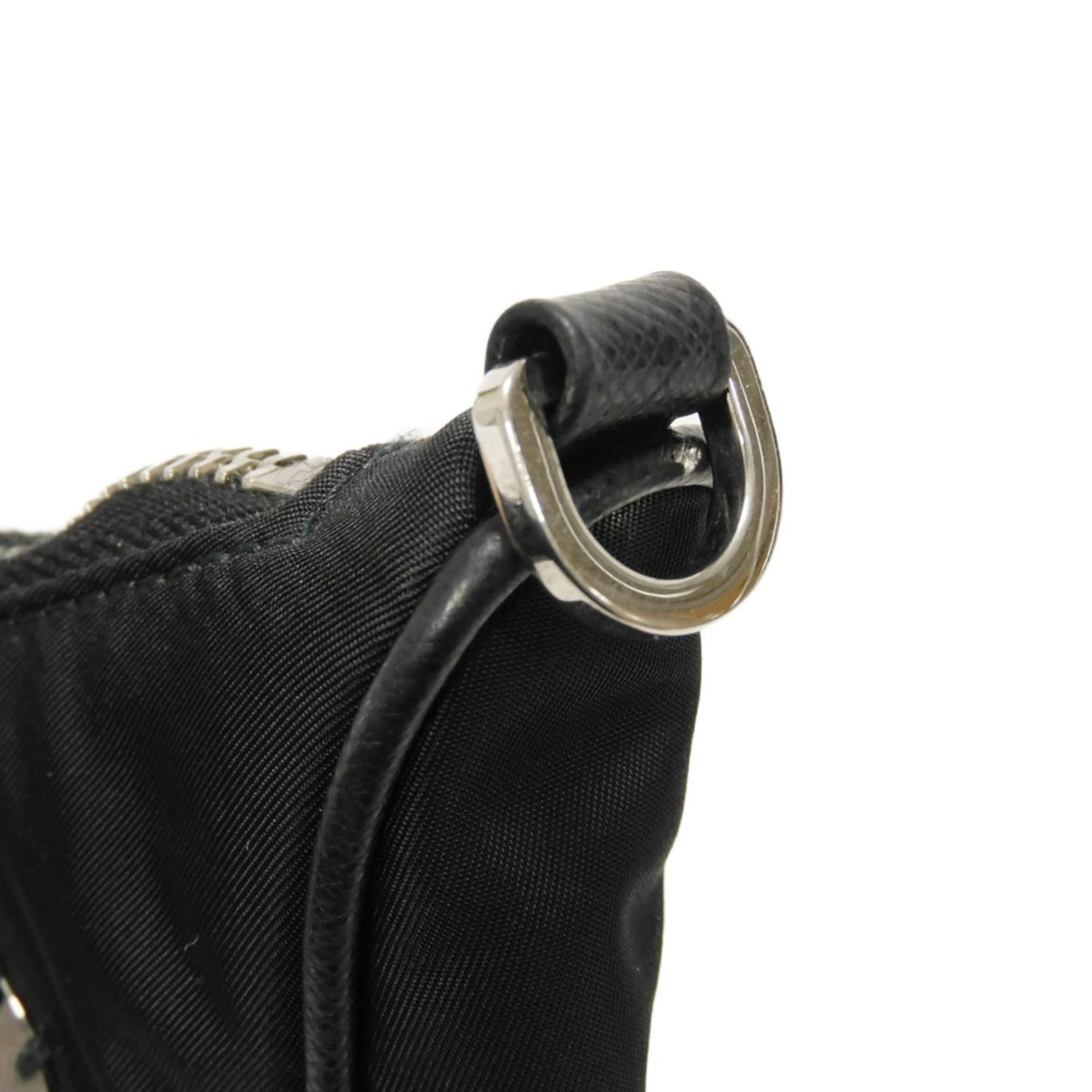 Prada Black Nylon Pouch Shoulder Bag (Pre-Owned)