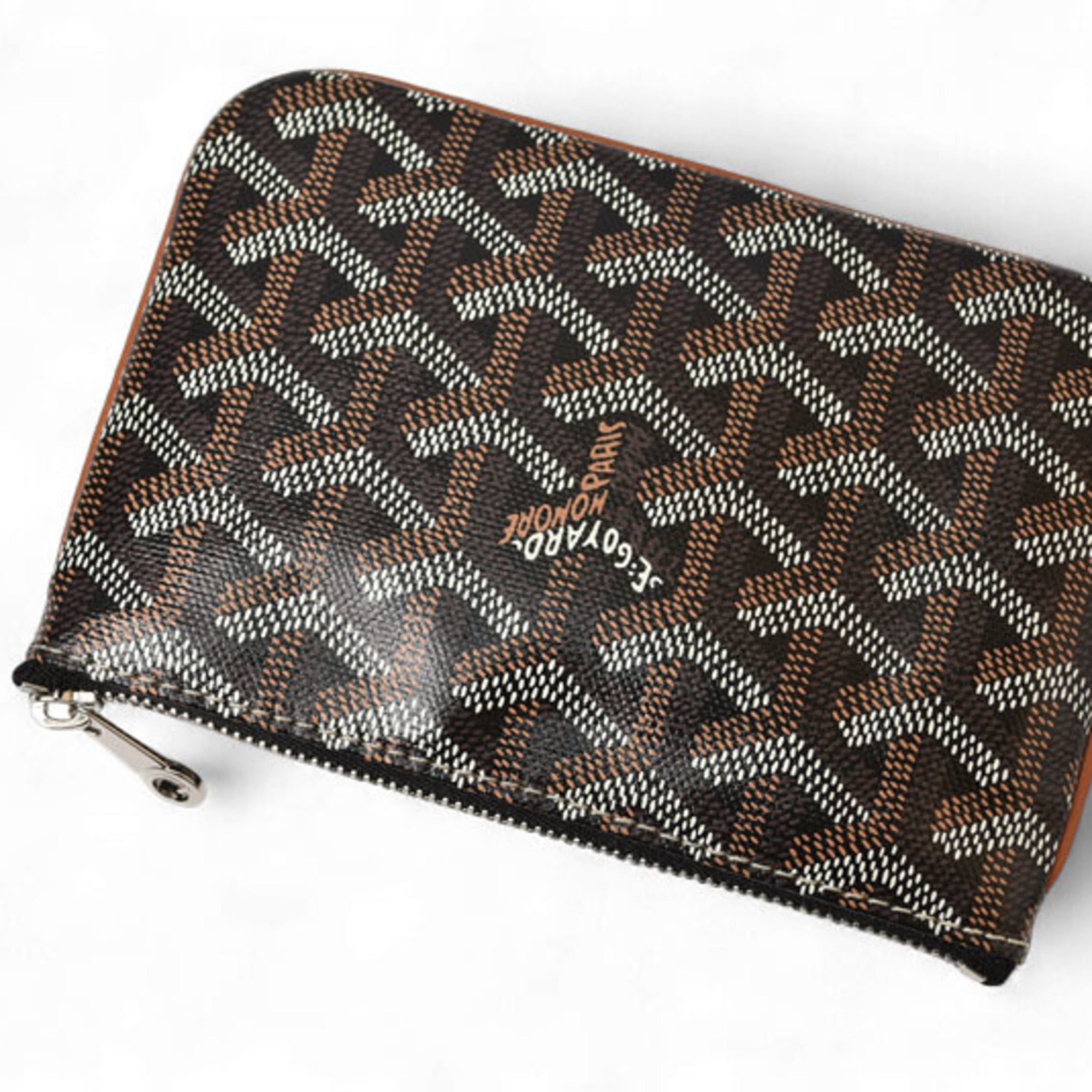 Goyard Black Coated Canvas Leather Pouch (Pre-Owned)