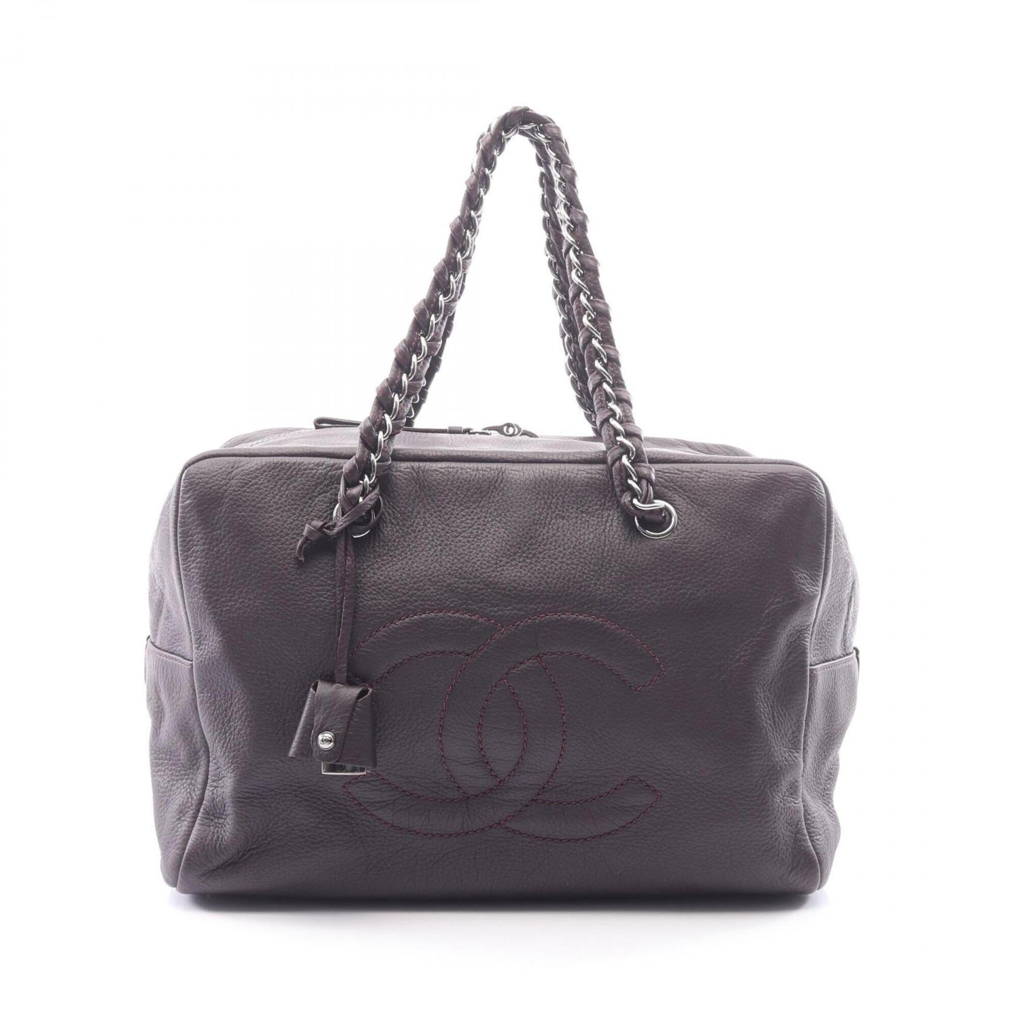 Chanel Brown Leather Handbag (Pre-Owned)