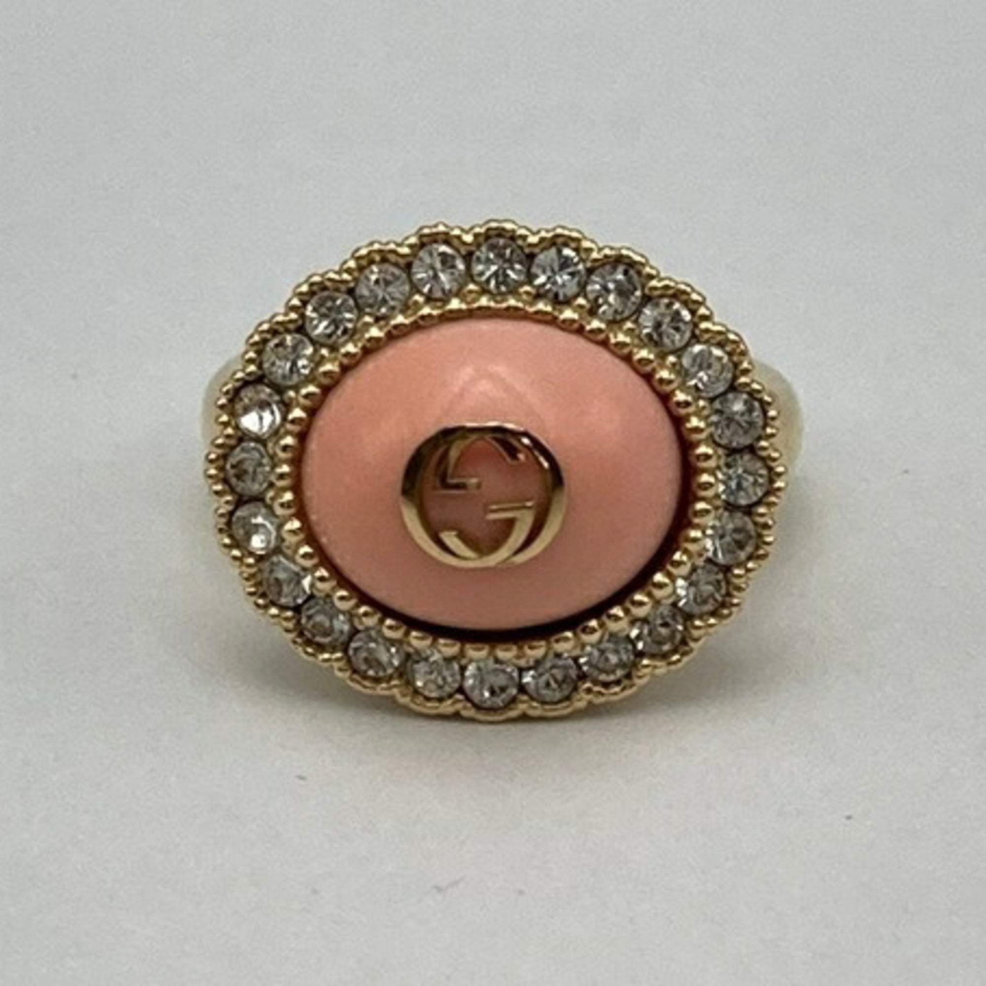 Gucci Pink Metal Band Ring (Pre-Owned)