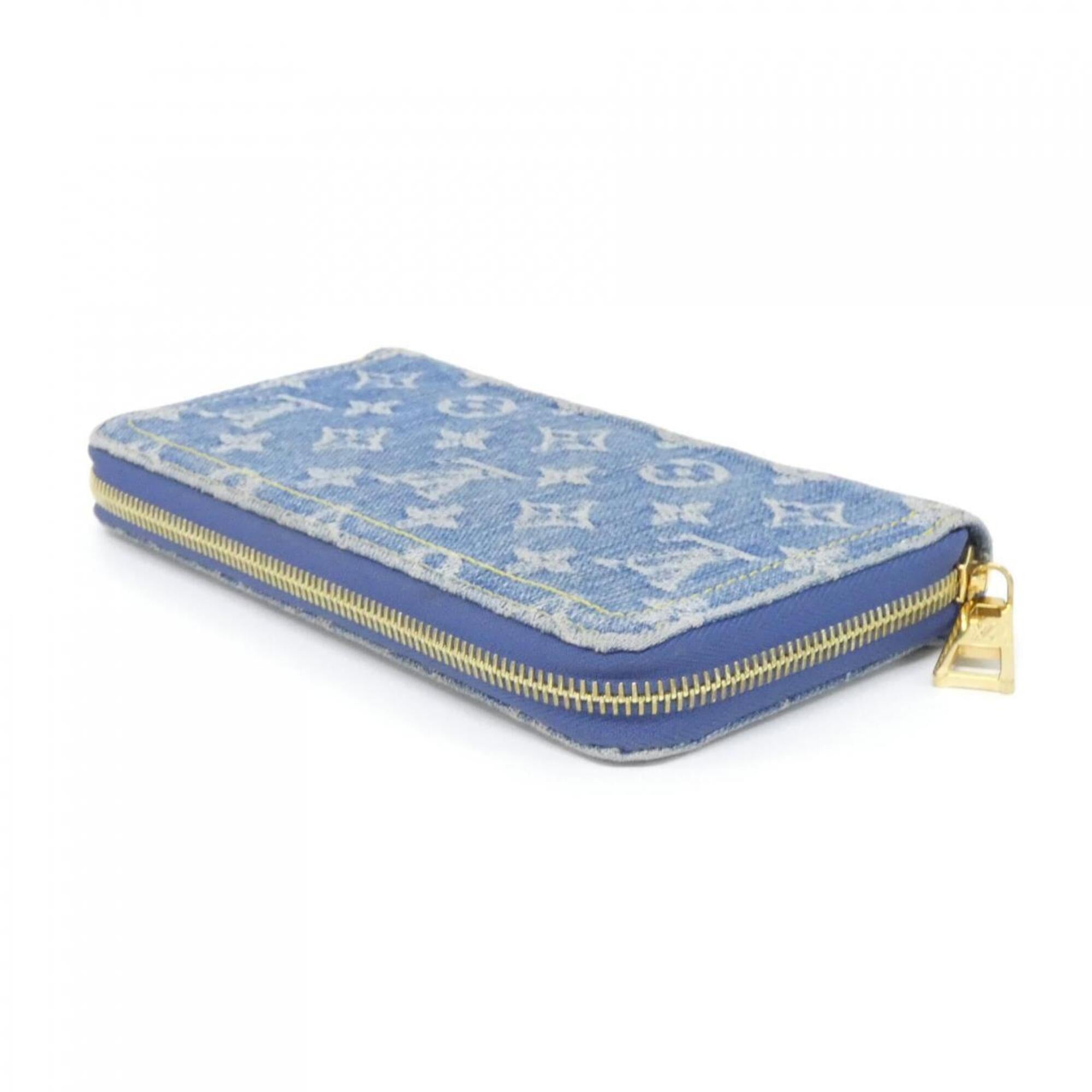 Louis Vuitton Blue Denim Long Wallet (Bi-Fold) (Pre-Owned)