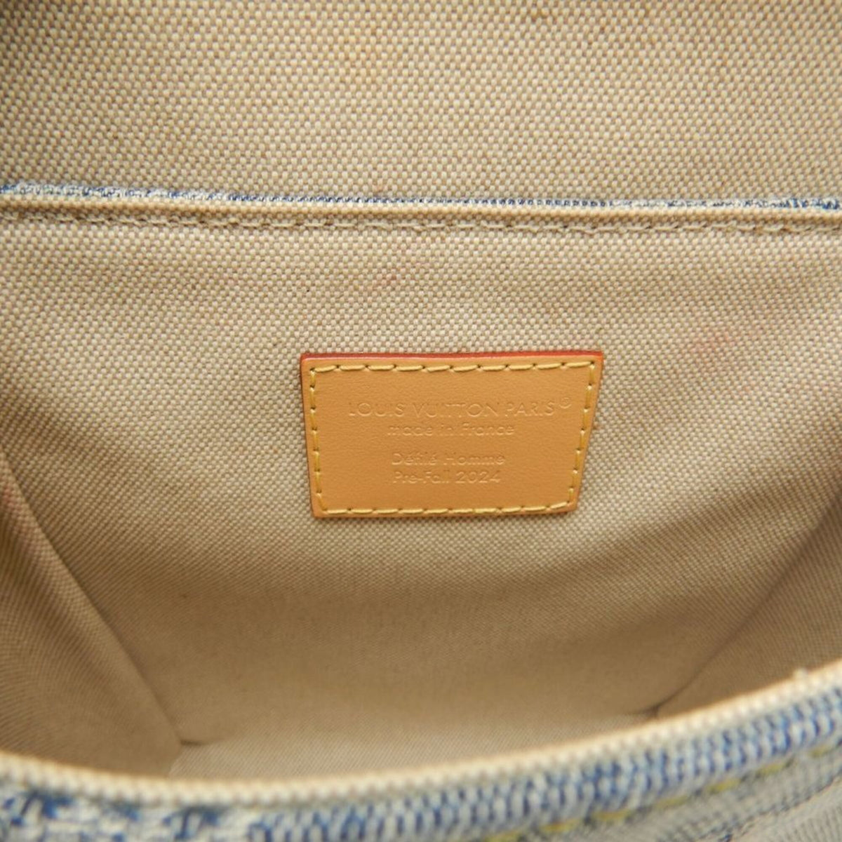 Louis Vuitton Blue Cotton Canvas Cuir Ombre Leather Shoulder Bag (Pre-Owned)