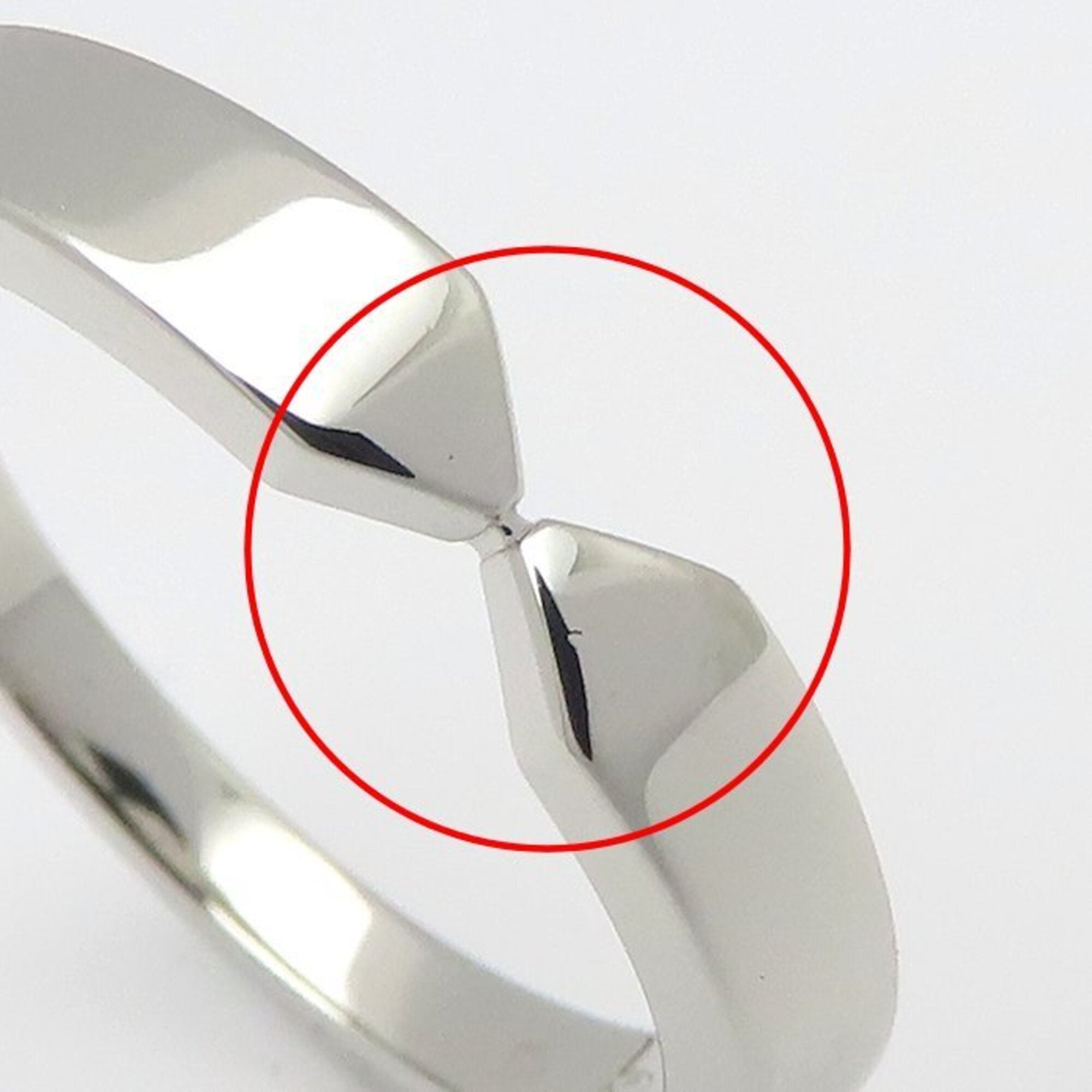 Chaumet Silver Platinum 950 Wedding Ring (Pre-Owned)