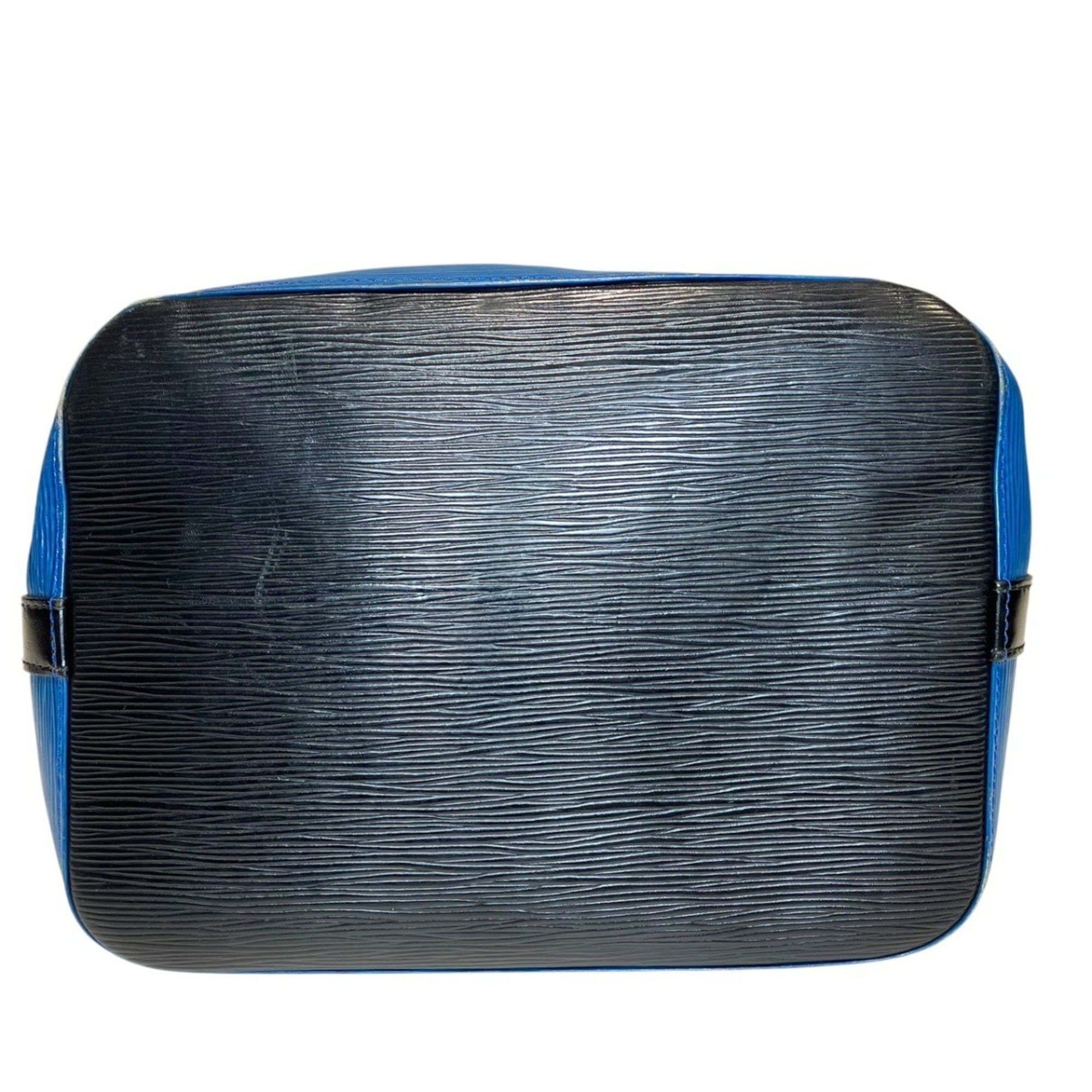 Louis Vuitton Epi Black Blue Leather Shoulder Bag (Pre-Owned)