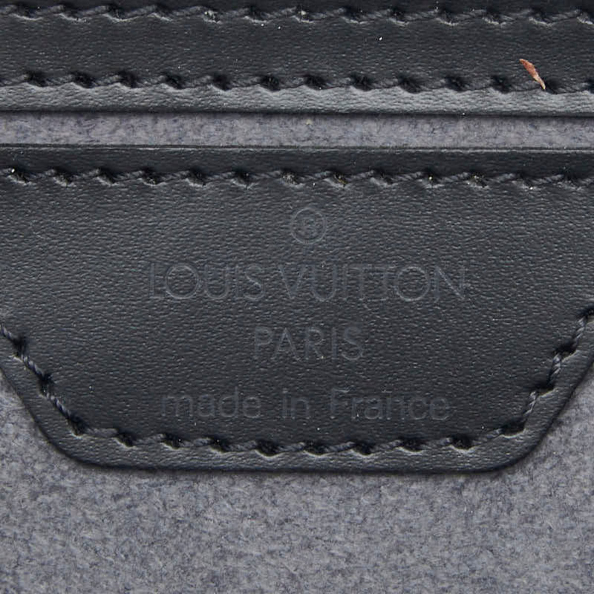 Louis Vuitton Black Noir Leather Handbag Pouch (Pre-Owned)