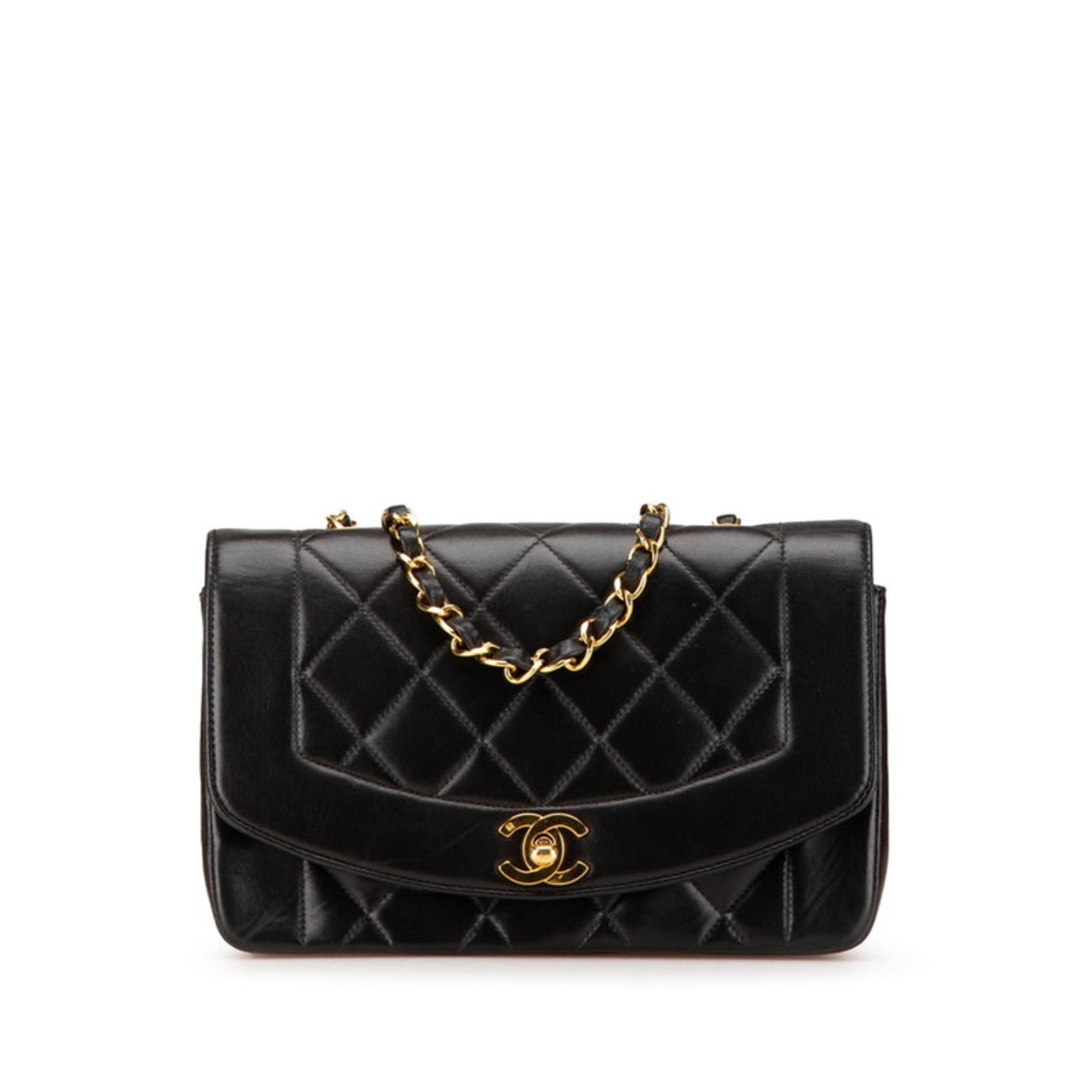 Chanel Black Leather Shoulder Bag (Pre-Owned)