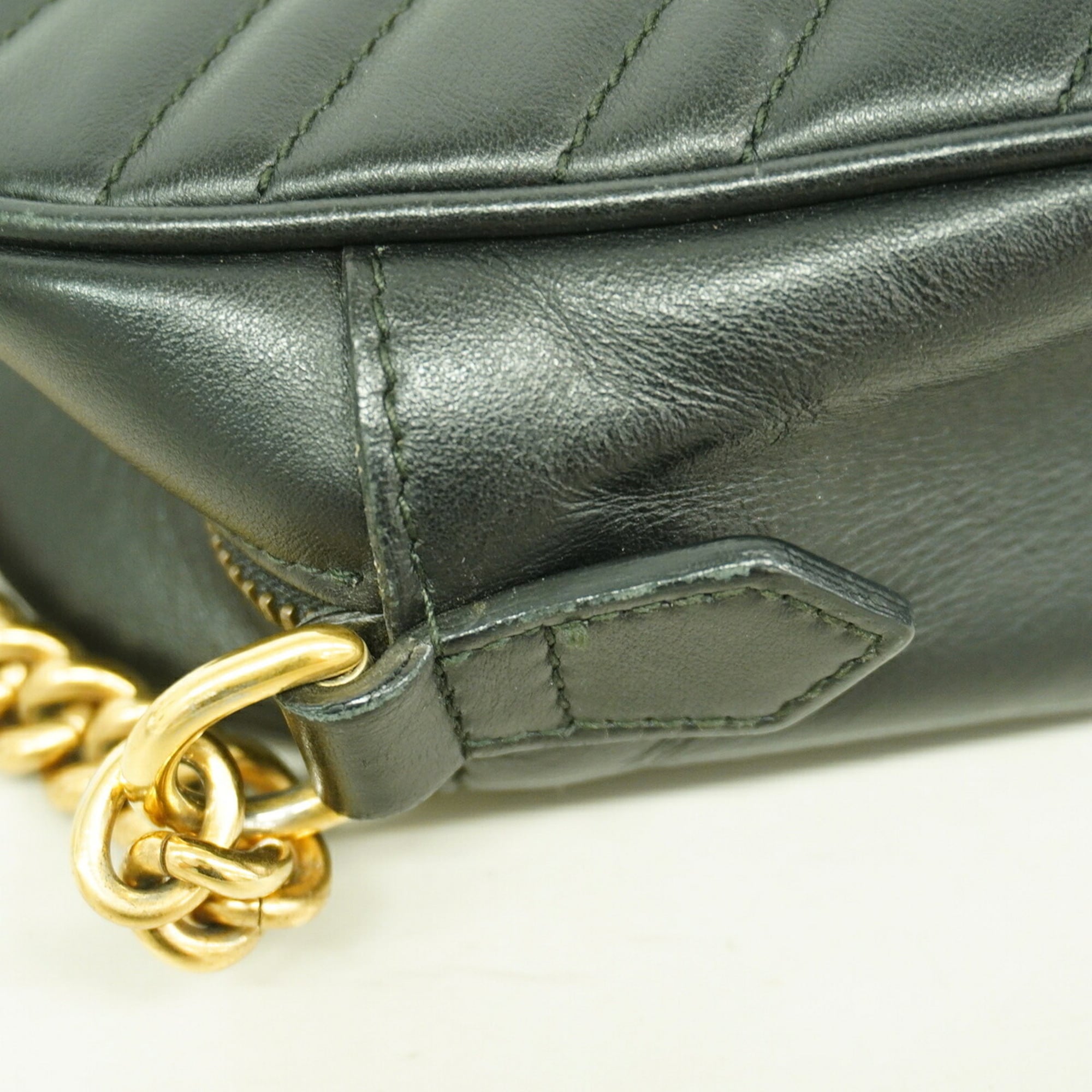 Gucci Black Leather Shoulder Bag (Pre-Owned)