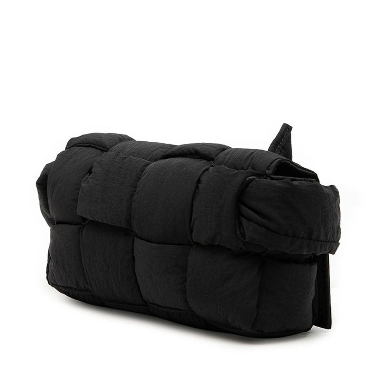 Bottega Veneta Black Nylon Shoulder Bag (Pre-Owned)