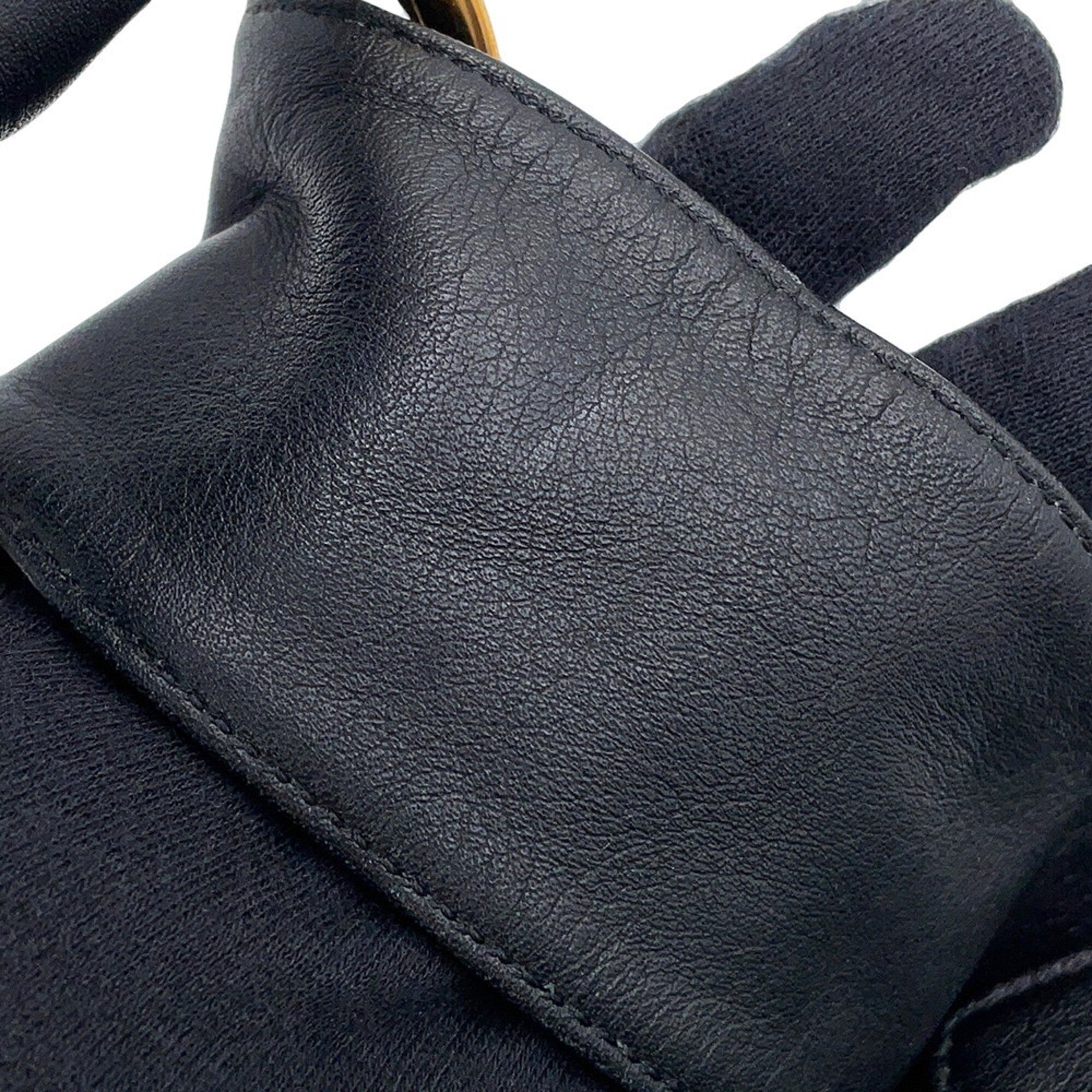 Cartier Trinity Black Leather Handbag (Pre-Owned)