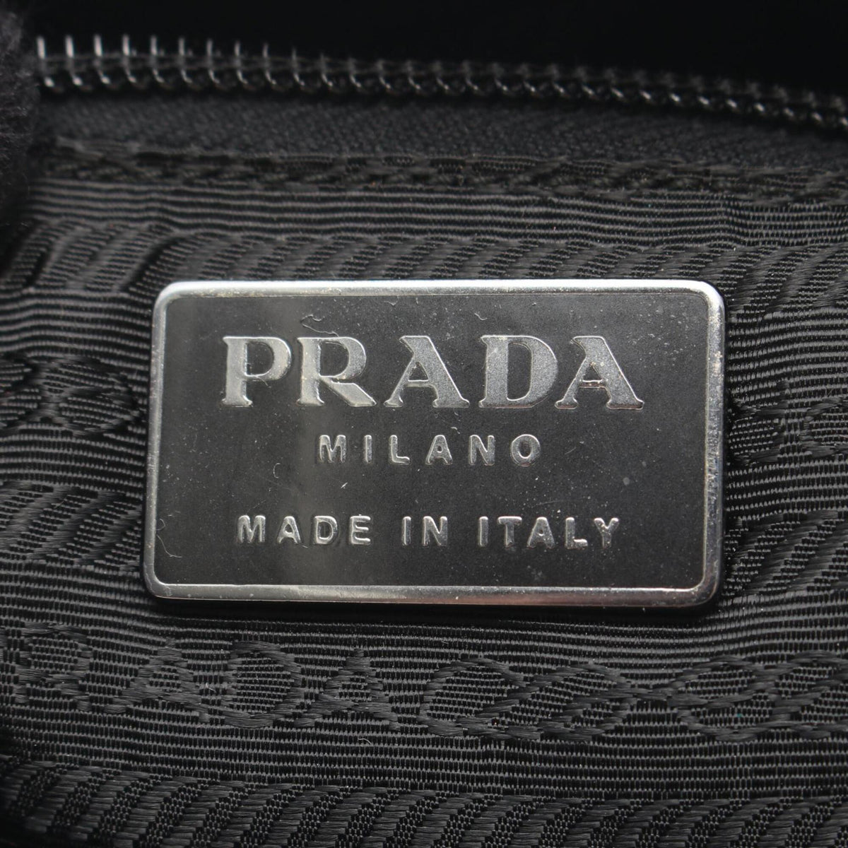 Prada Brown Fabric Handbag (Pre-Owned)