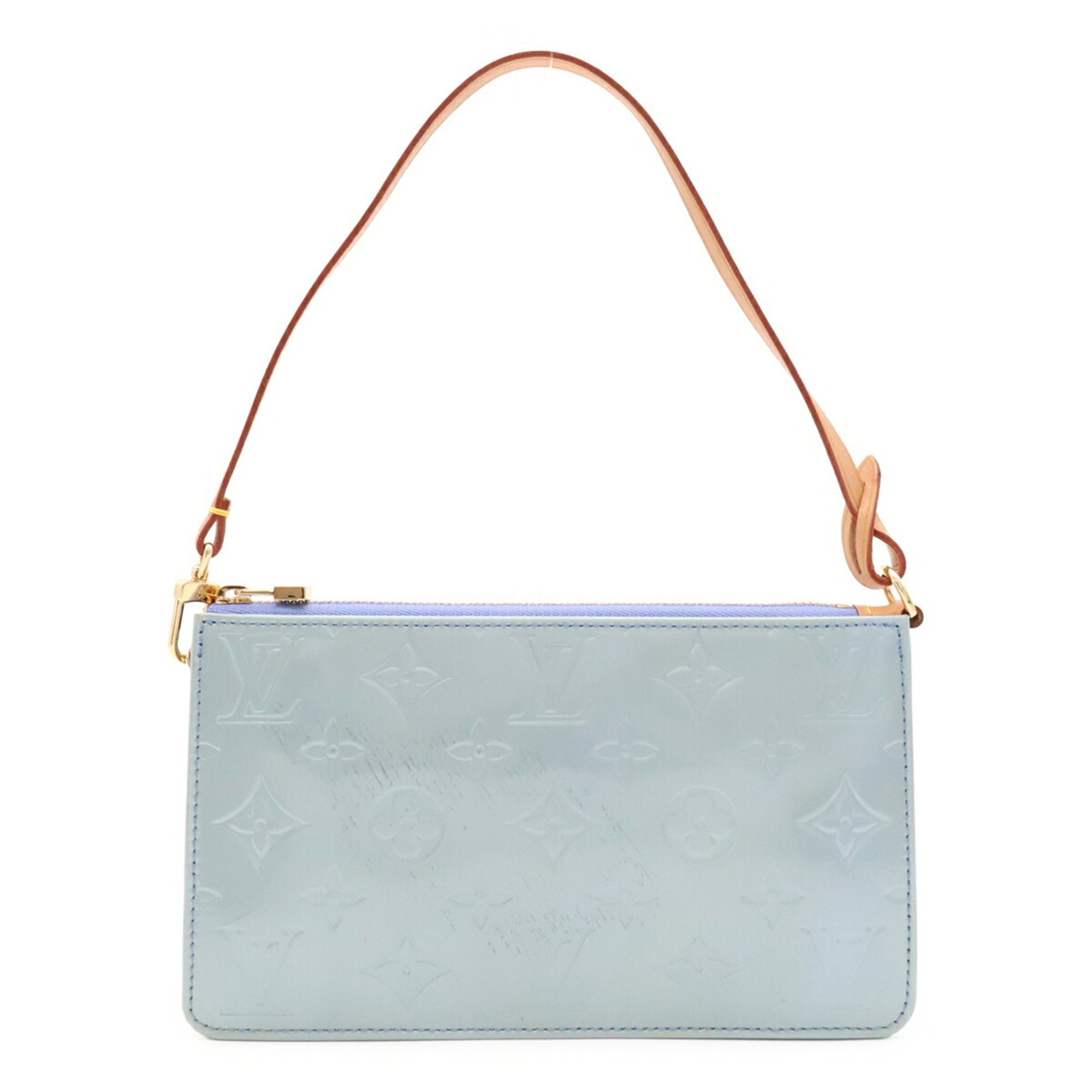 Louis Vuitton Blue Lavande (Lavender) Monogram Vernis Handbag Pouch (Pre-Owned)