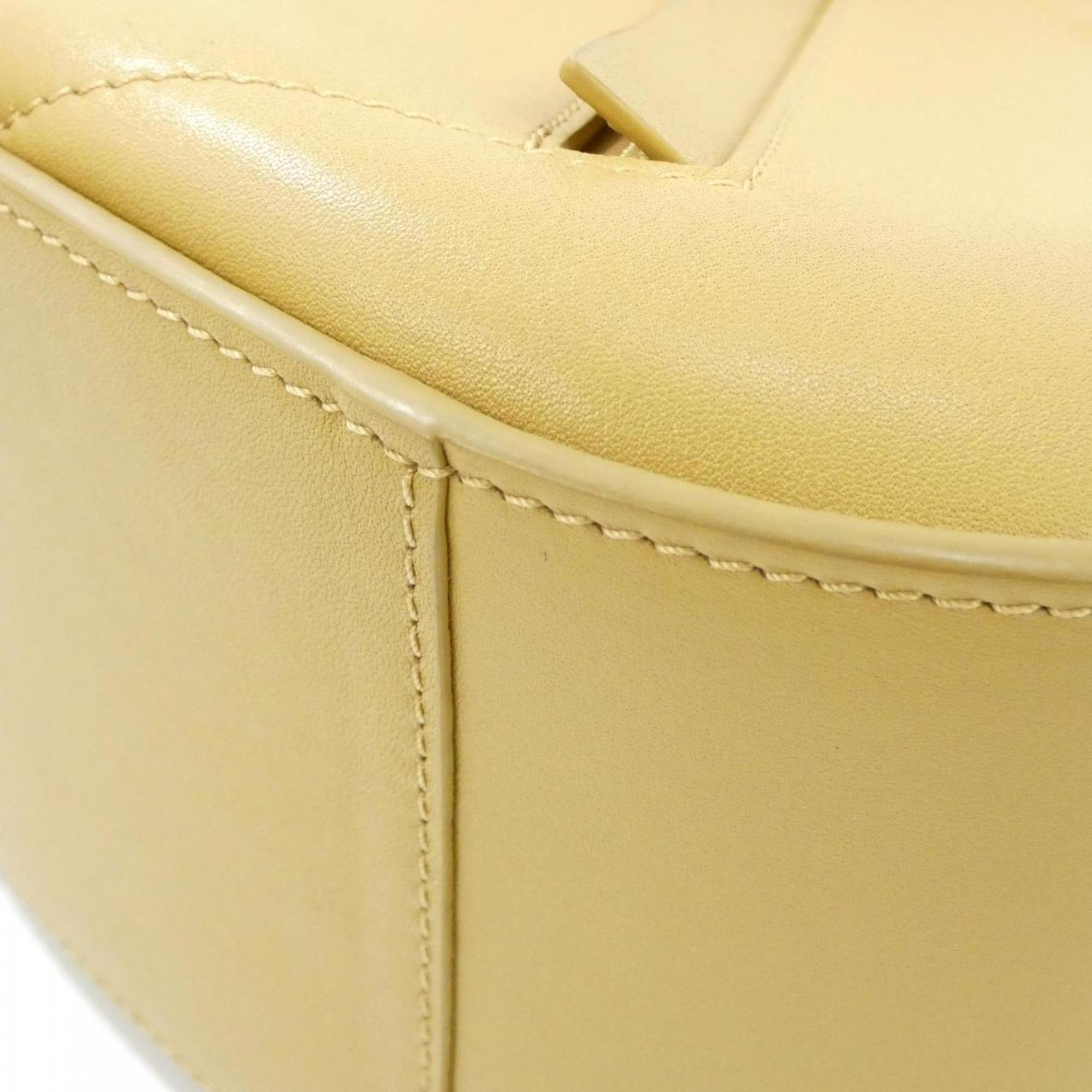 Loewe Yellow Leather Handbag (Pre-Owned)