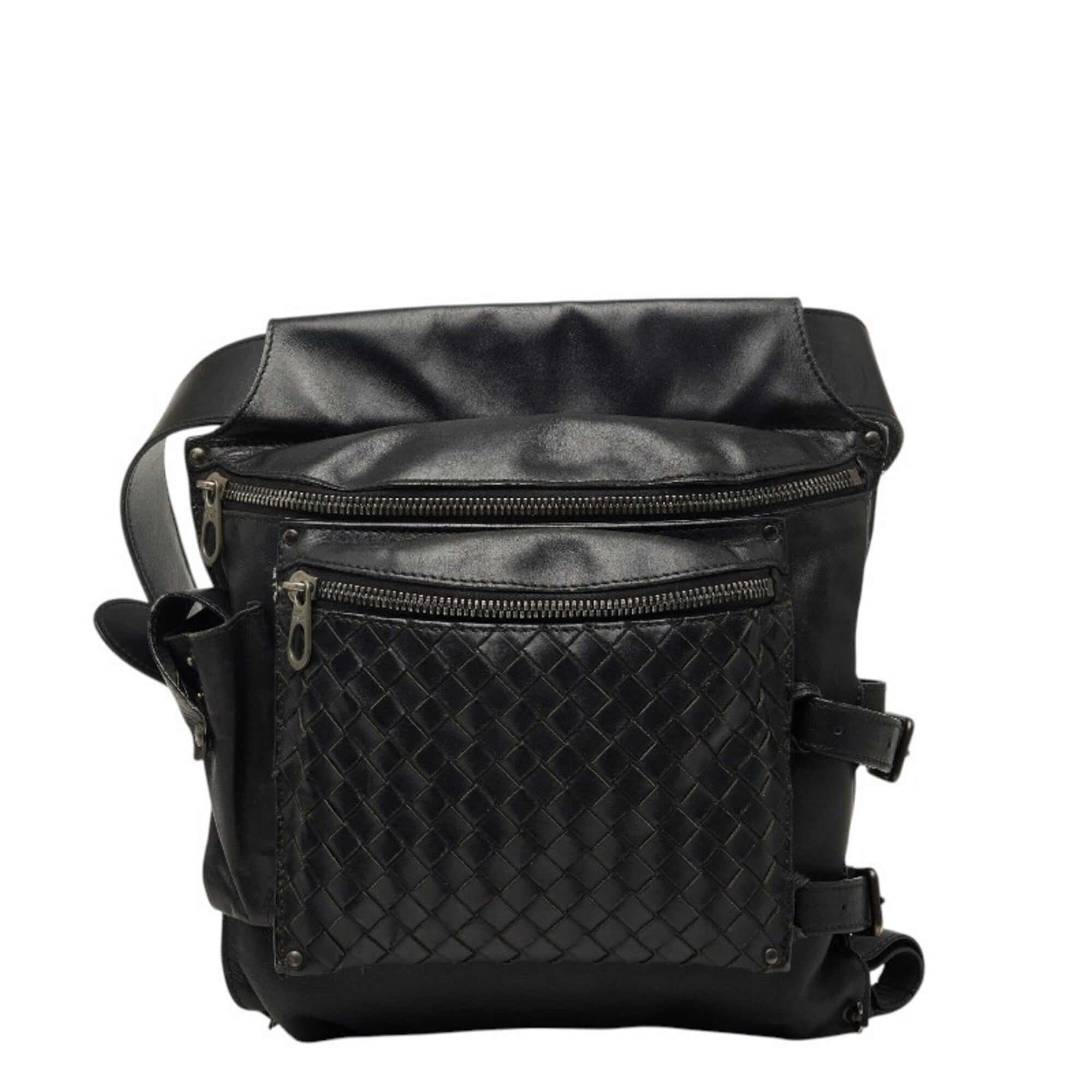 Bottega Veneta Black Leather Sling Bag (Pre-Owned)