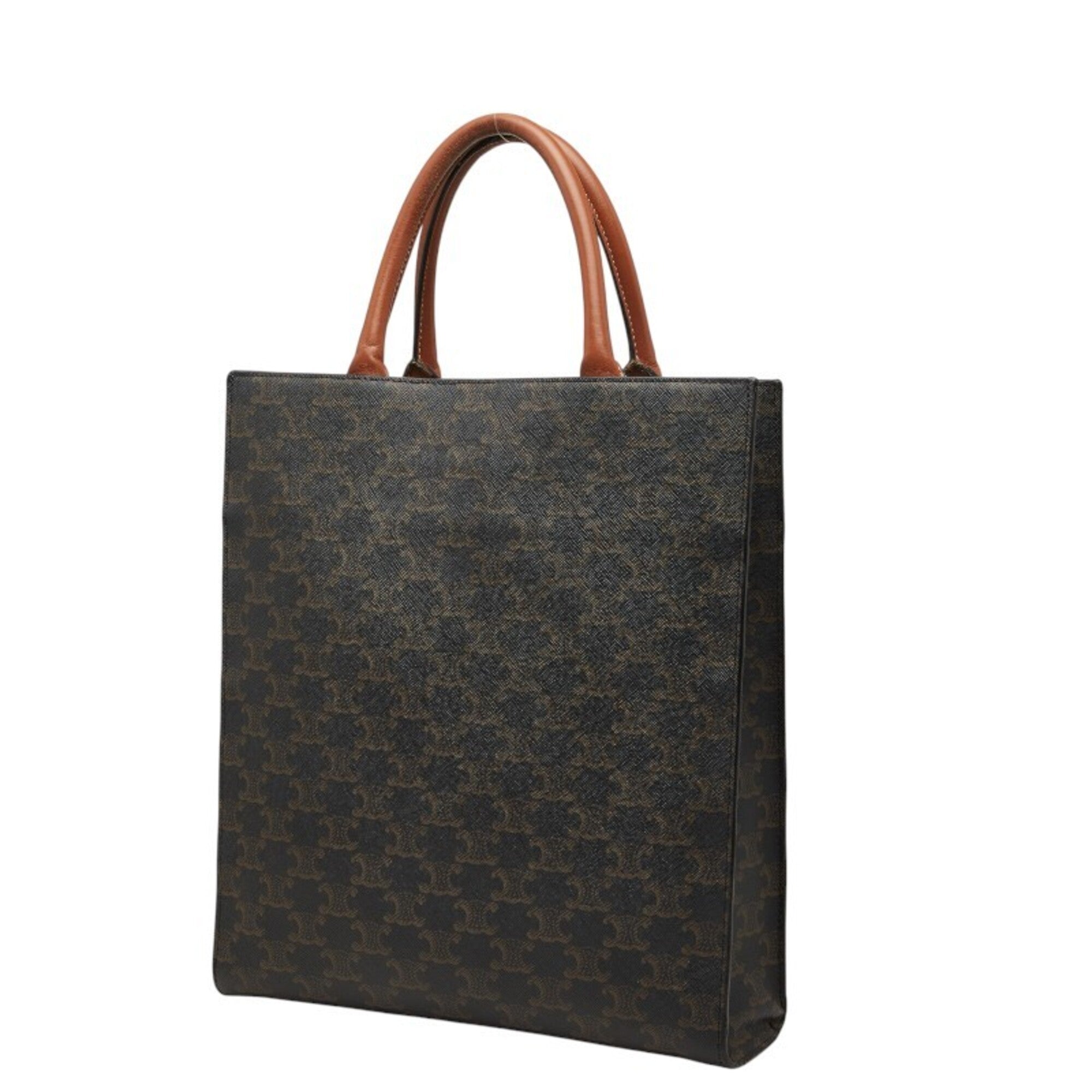 Celine Brown Pvc Leather Shoulder Bag Tote Bag (Pre-Owned)