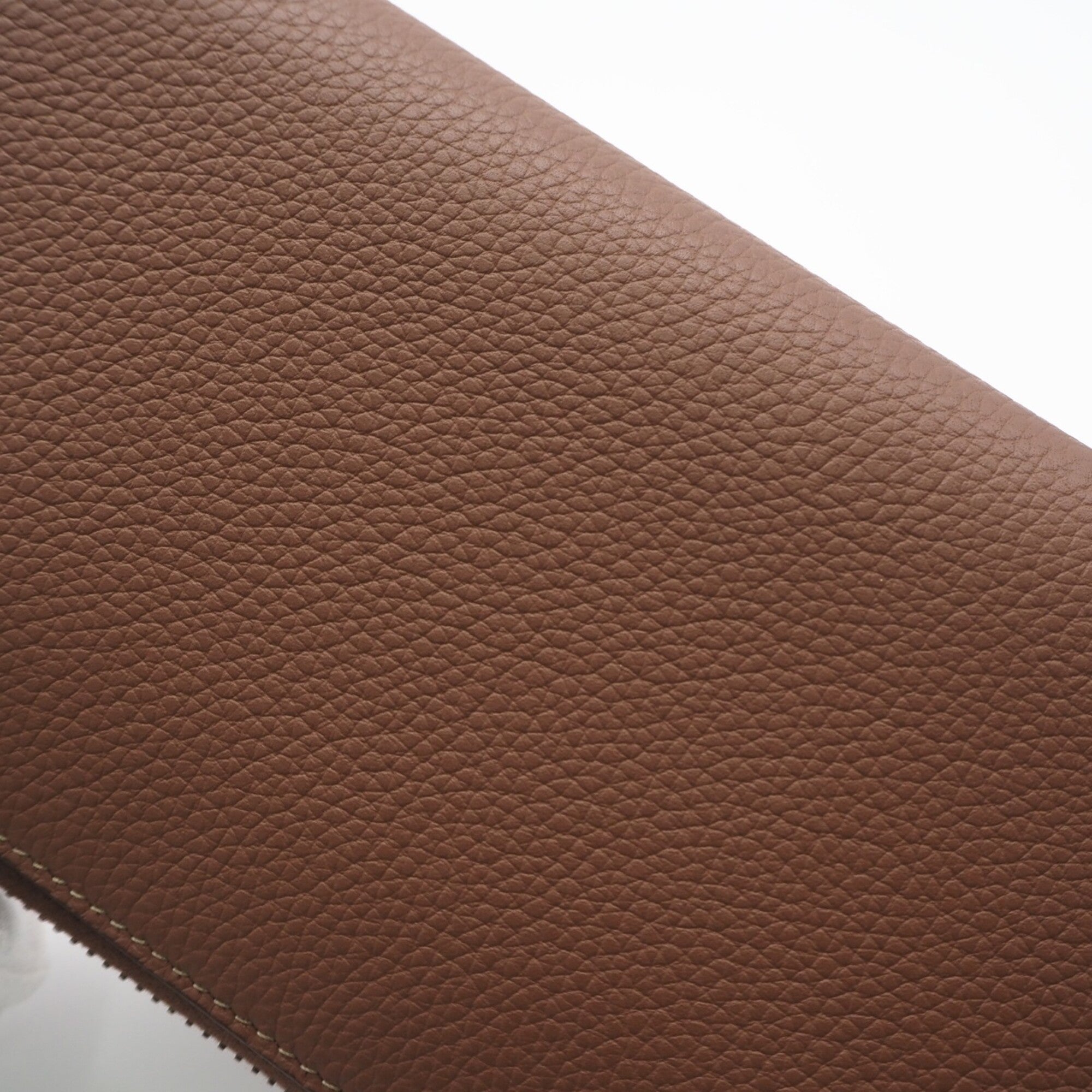 Christian Dior Brown Leather Long Wallet (Bi-Fold) (Pre-Owned)