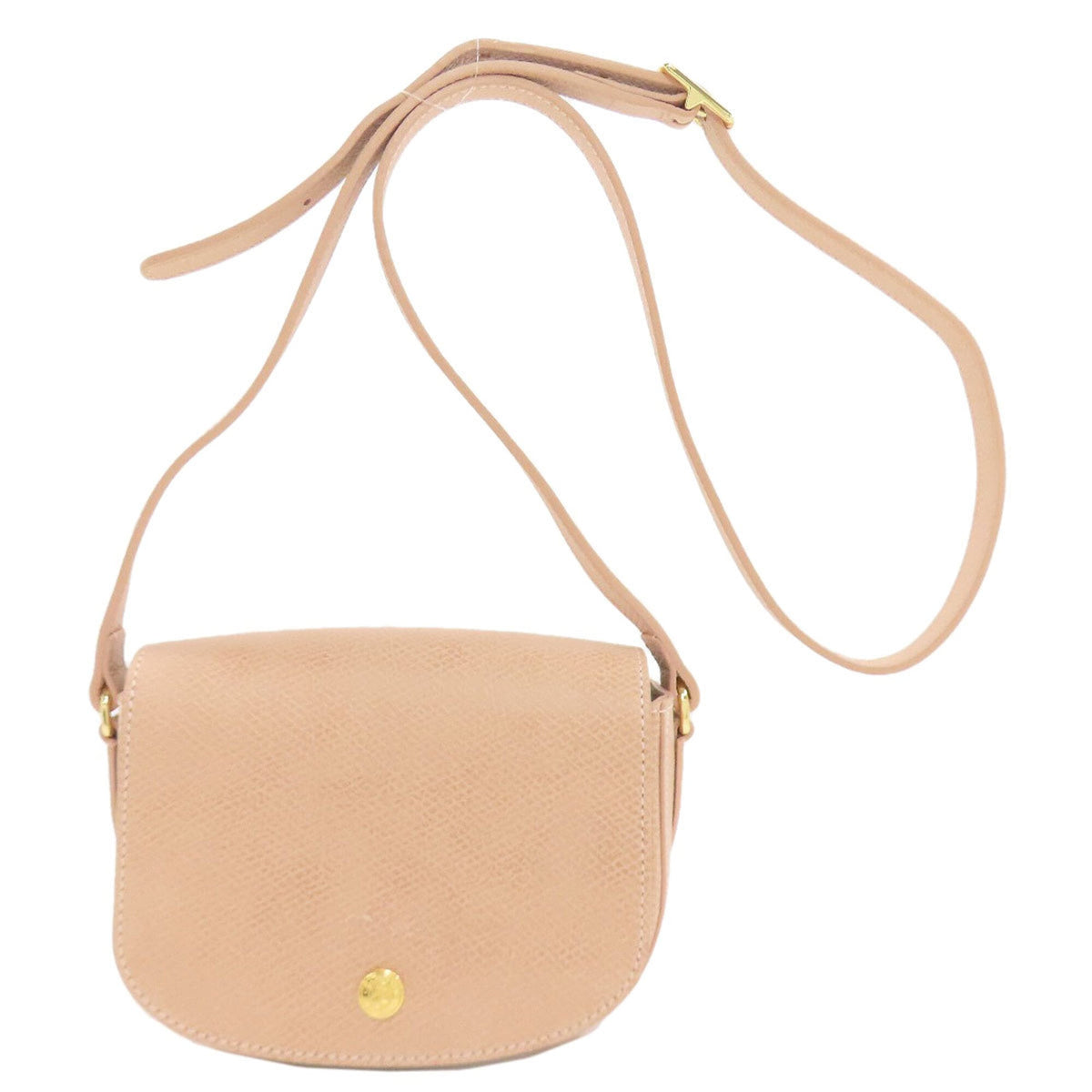 Longchamp Pink Leather Shoulder Bag (Pre-Owned)