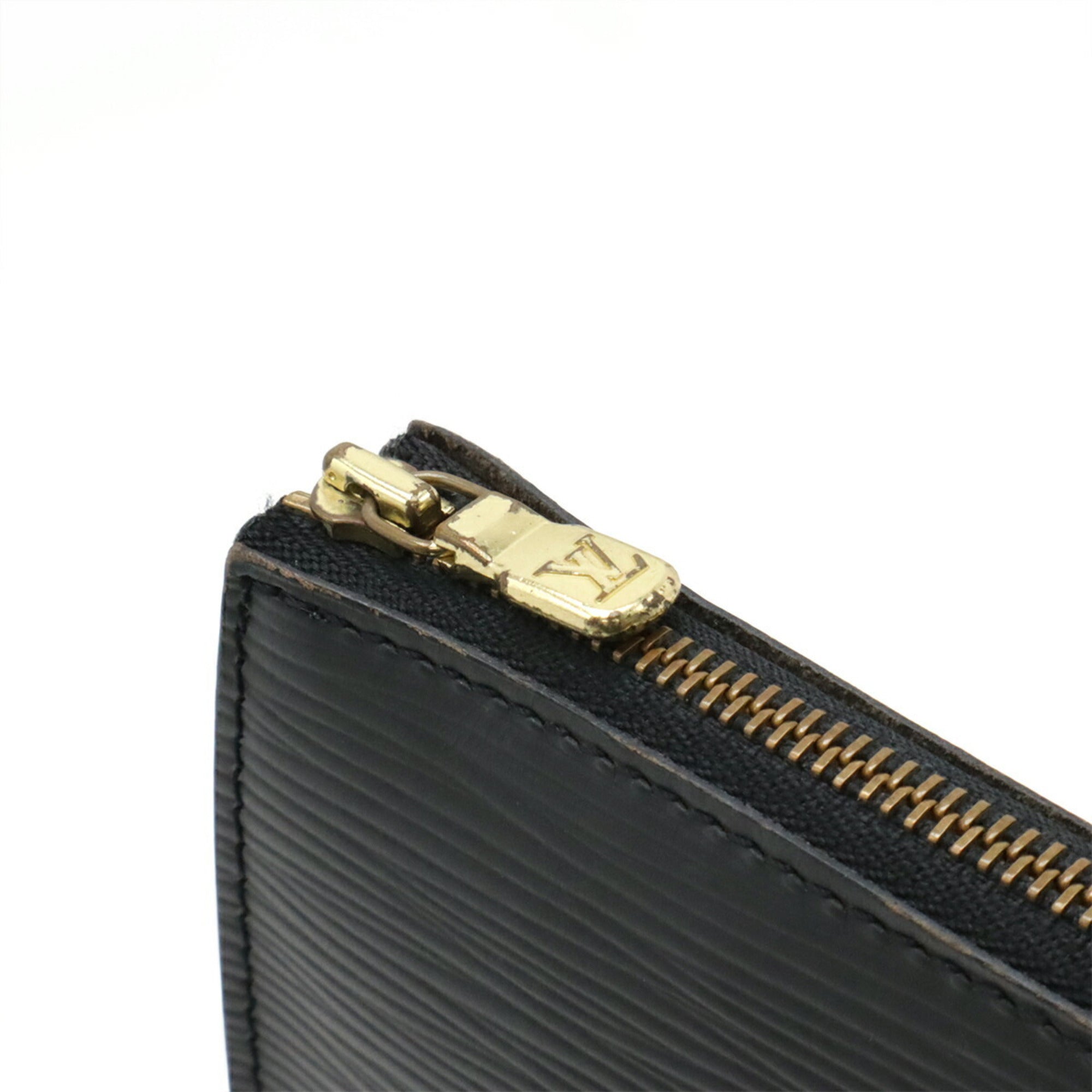 Louis Vuitton Noir Epi Leather Handbag Pochette Pouch (Pre-Owned)