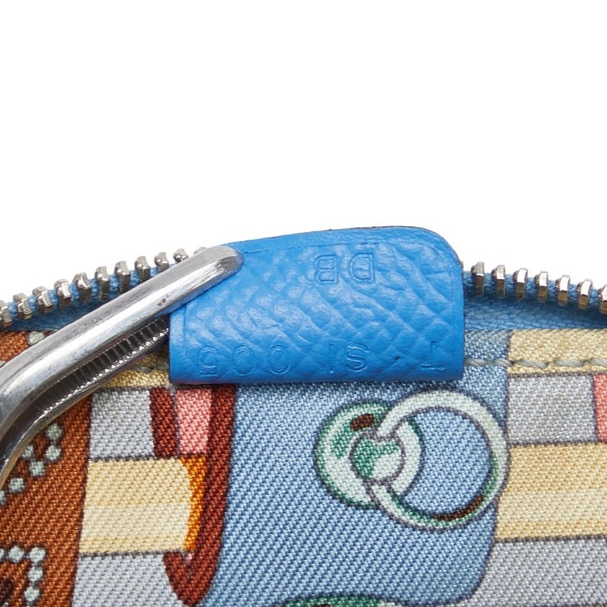 Hermes Silk'in Blue Leather Coin Purse/Coin Case (Pre-Owned)