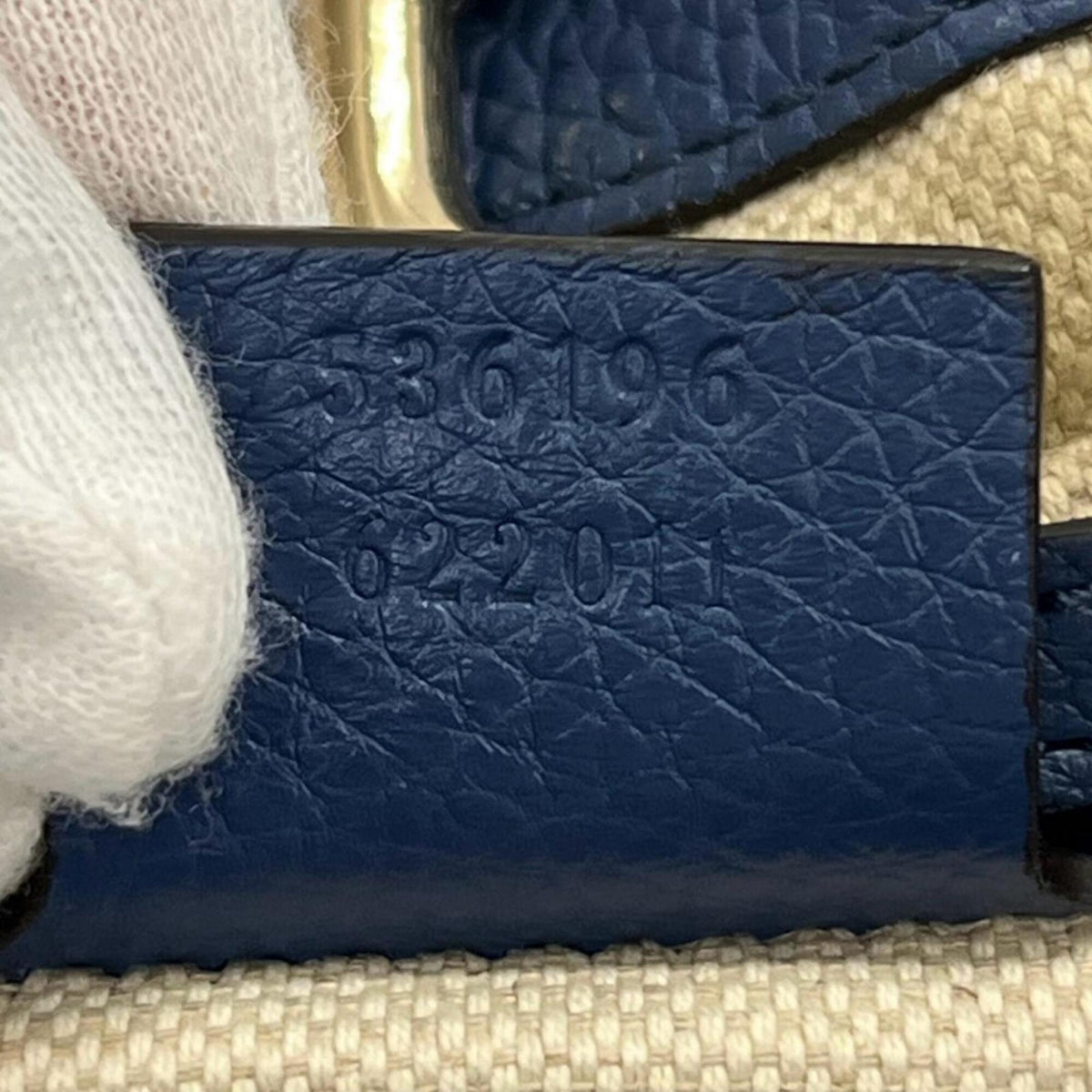 Gucci Blue Leather Shoulder Bag (Pre-Owned)