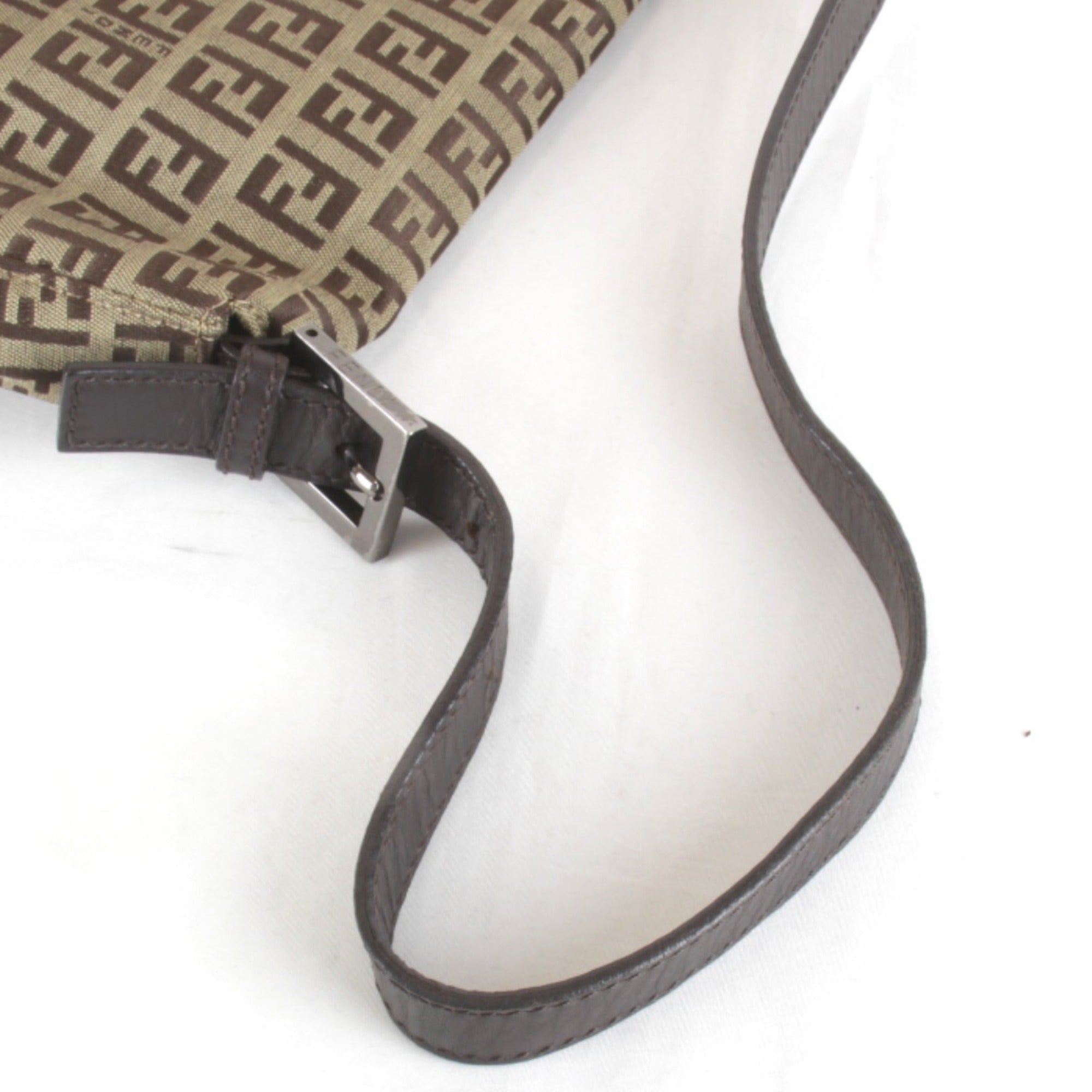 Fendi Beige Zucchino Shoulder Bag (Pre-Owned)