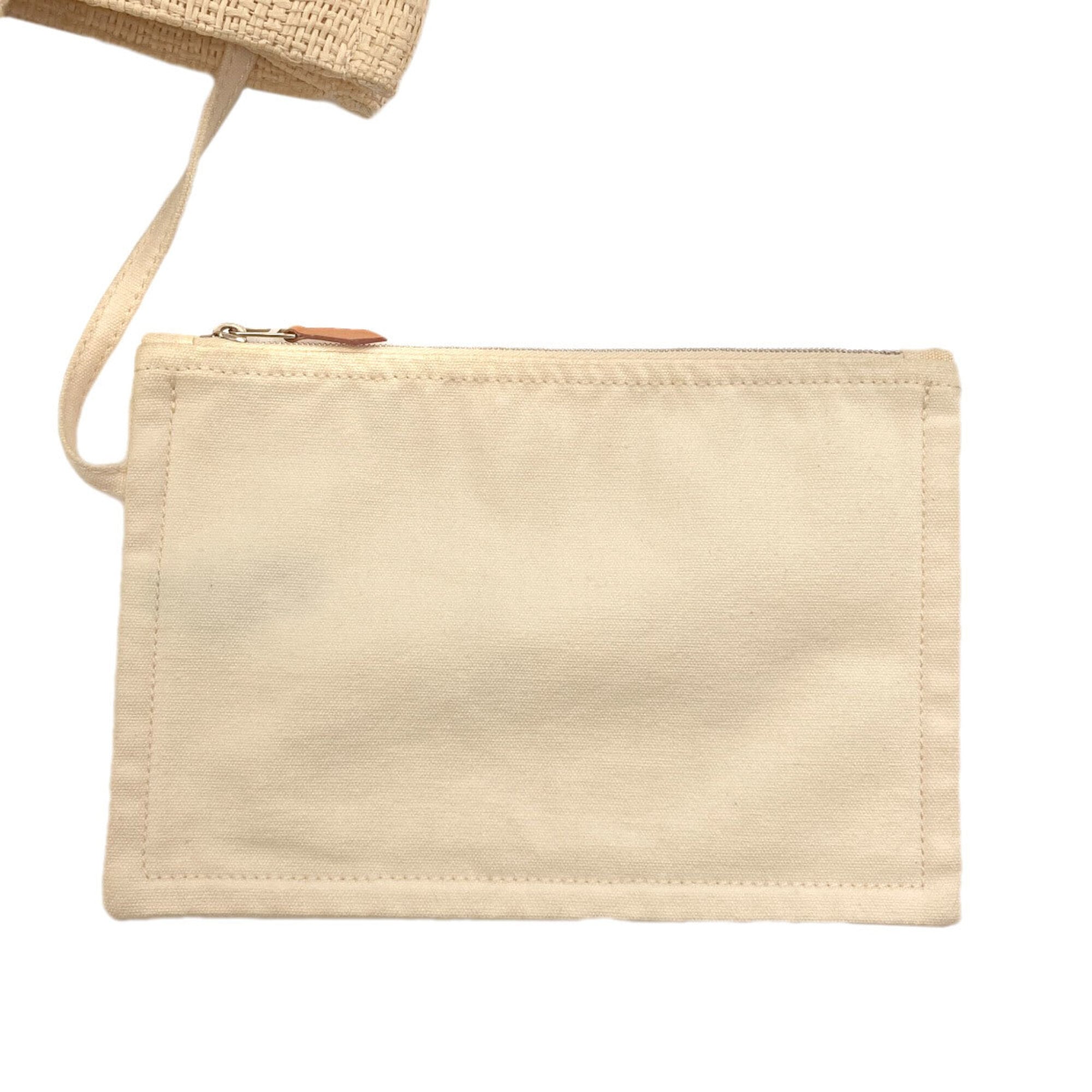 Hermes Beige Straw Tote Bag (Pre-Owned)
