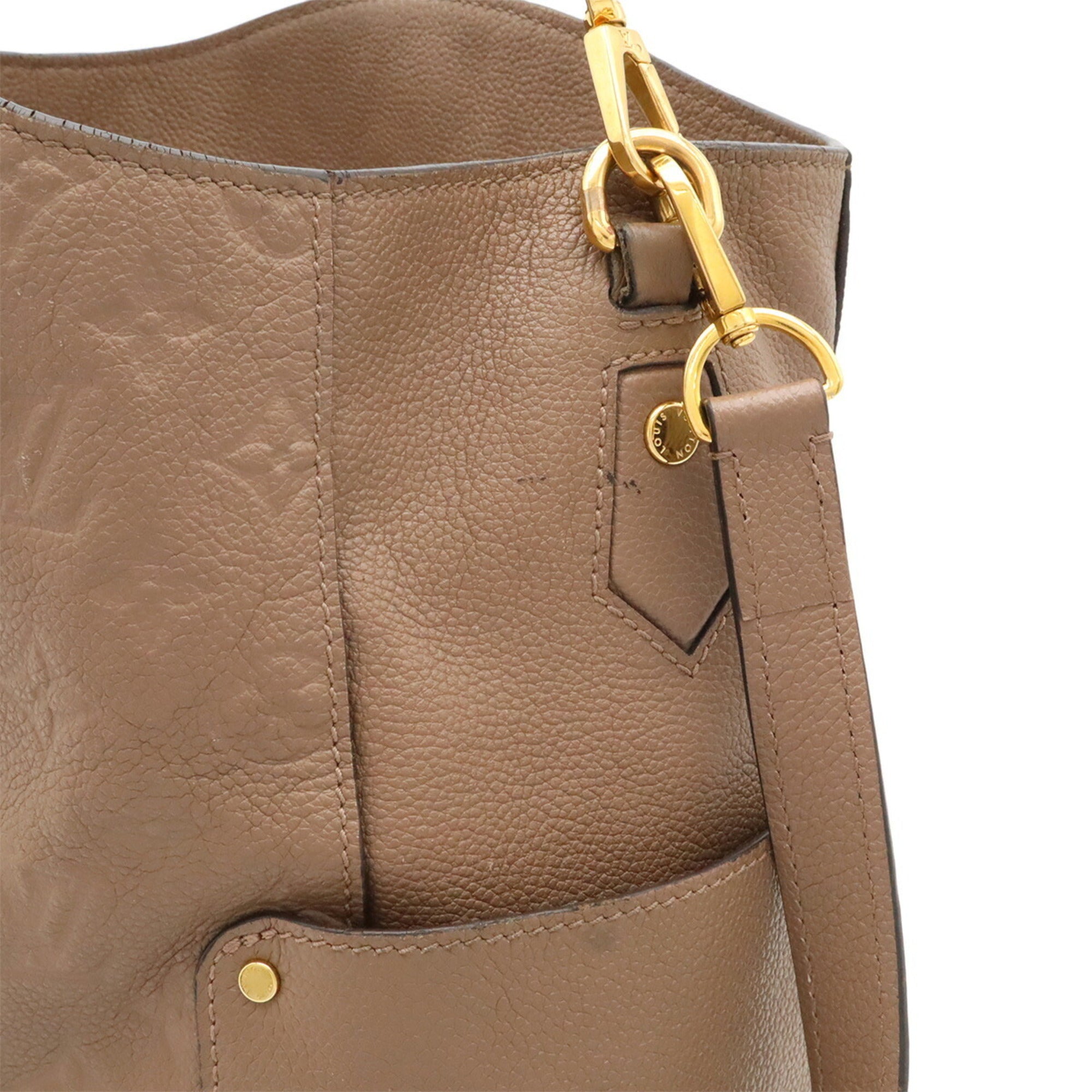 Louis Vuitton Taupe Monogram Empreinte Shoulder Bag (Pre-Owned)