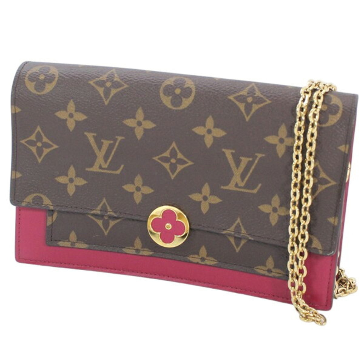 Louis Vuitton Fuchsia Monogram Monogram Leather Canvas Shoulder Bag (Pre-Owned)
