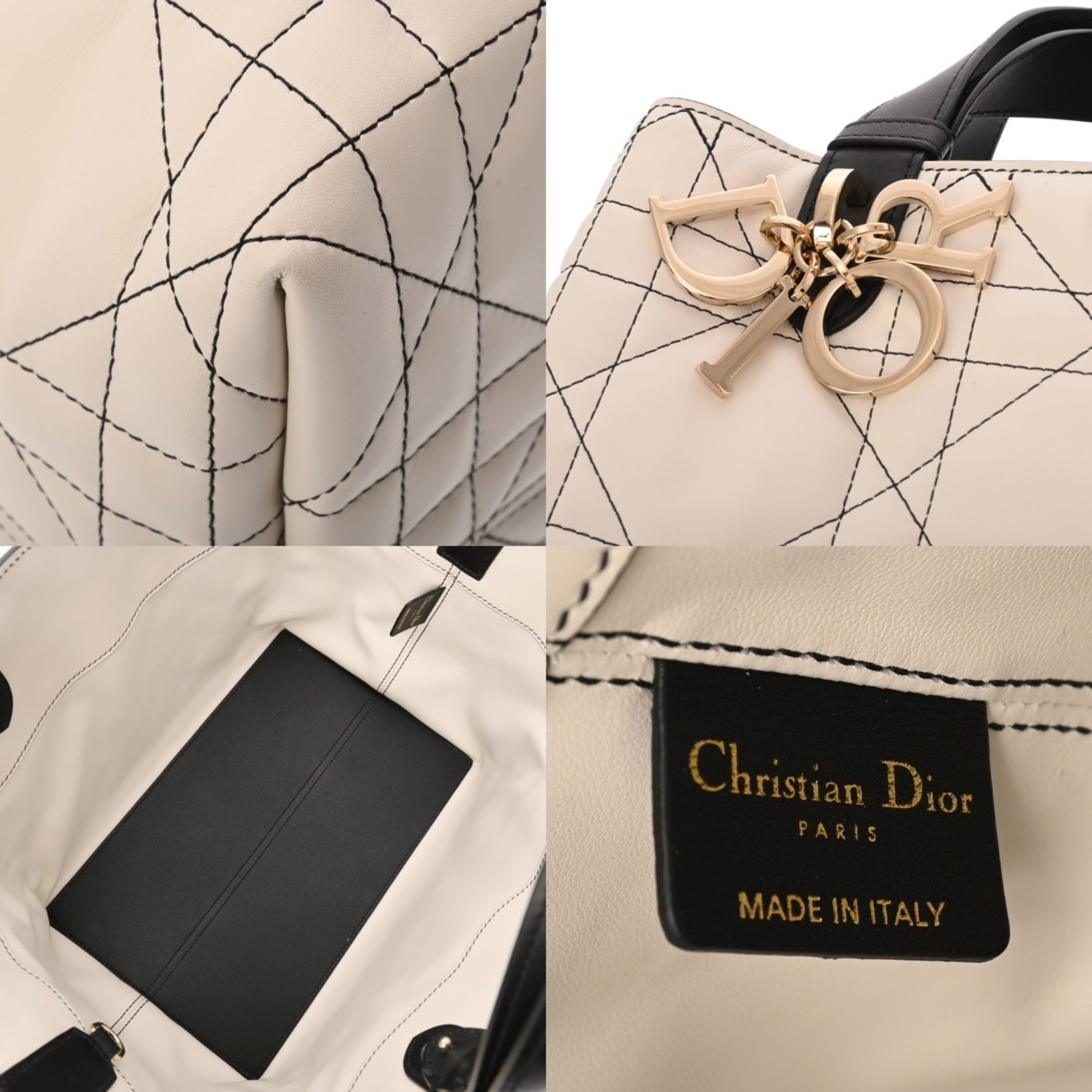 Christian Dior White Leather Handbag (Pre-Owned)