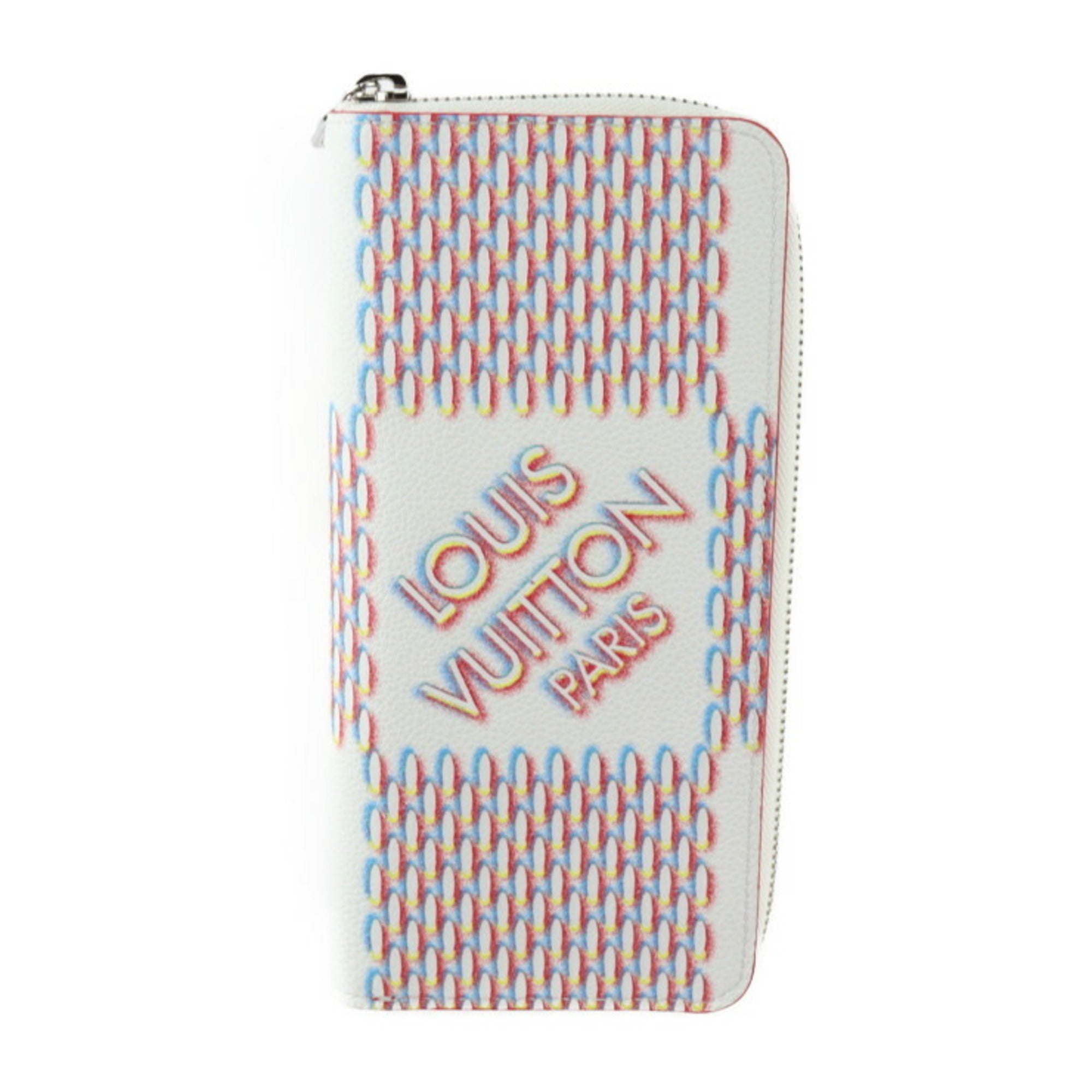 Louis Vuitton Blanc Multi-Color White Leather Wallet (Bi-Fold) (Pre-Owned)